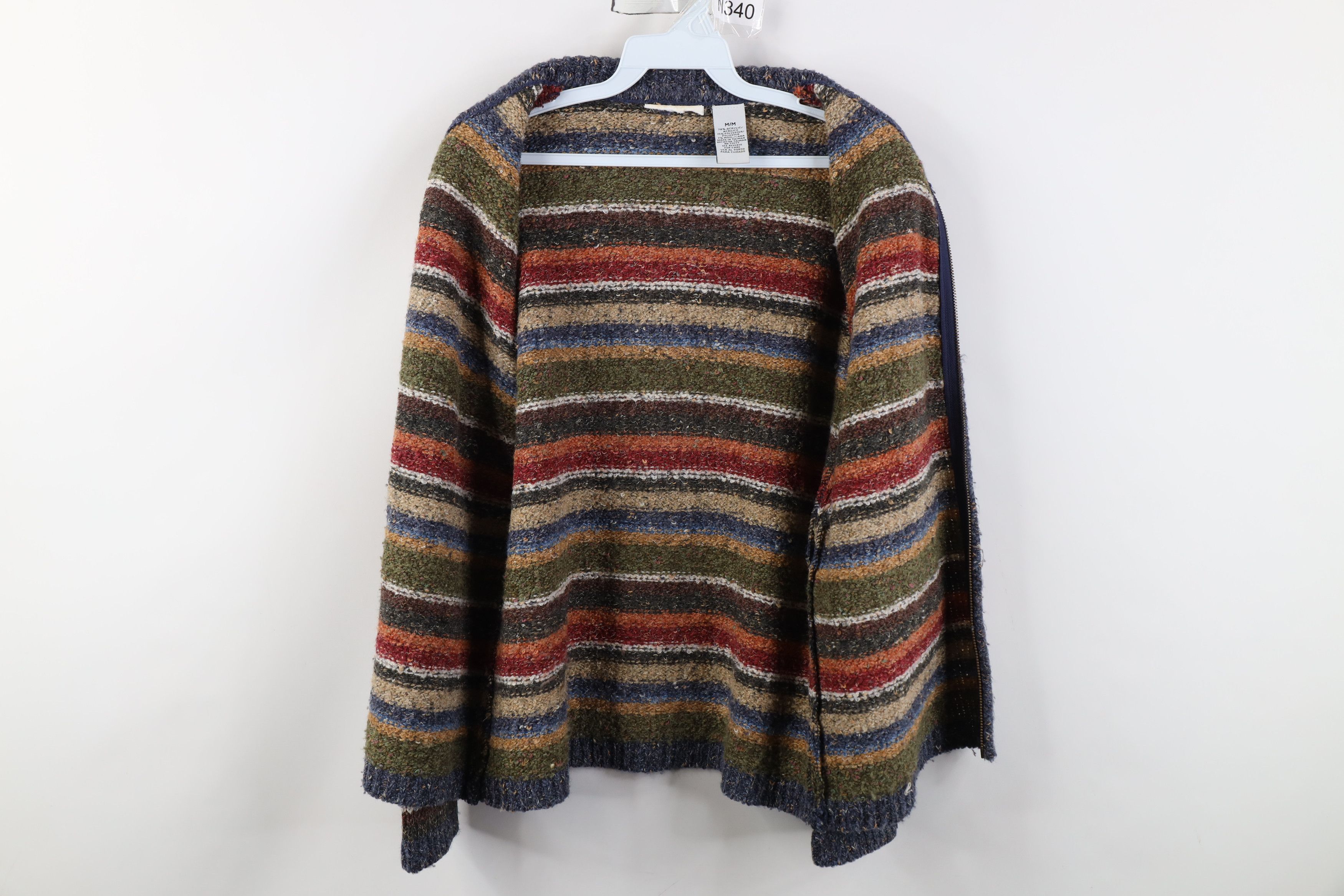 Vintage Vintage 90s Streetwear Babydoll Wool Blend Zip Sweater Size M / US 6-8 / IT 42-44 - 8 Thumbnail