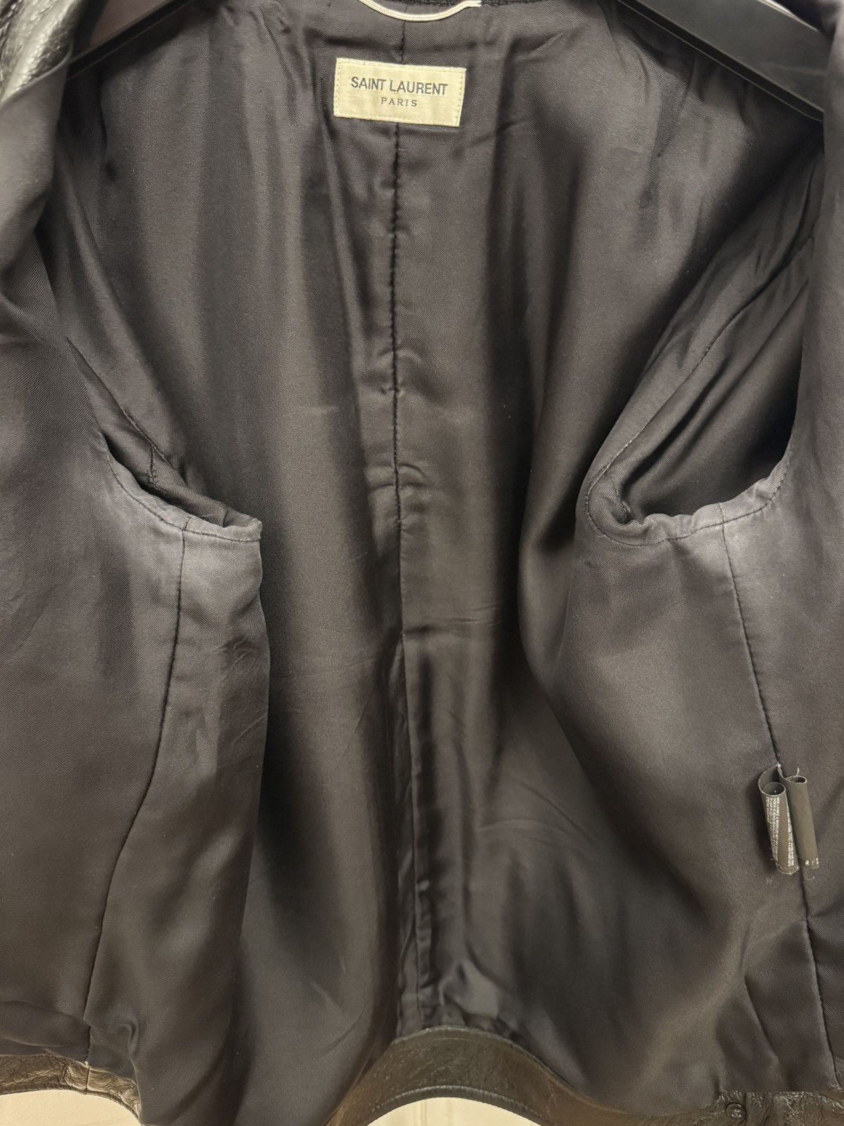 Saint Laurent Paris Hedi Slimane Saint Laurent Trapper leather jacket Size US M / EU 48-50 / 2 - 7 Thumbnail