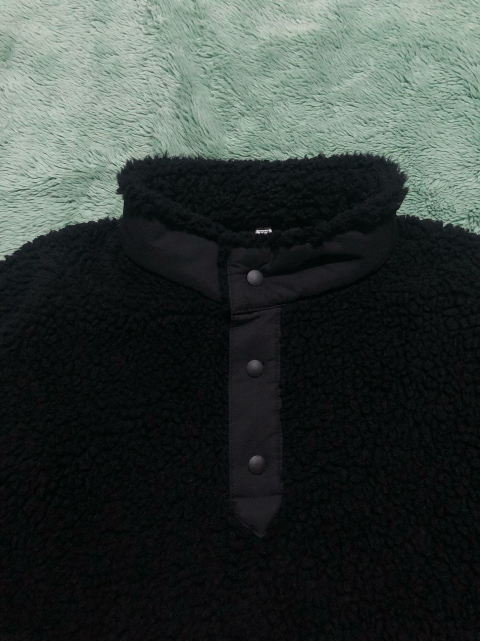 Uniqlo × White Mountaineering UNIQLO WHITE MOUNTAINEERING DEEP PILE HALF BUTTON FLEECE Size US L / EU 52-54 / 3 - 6 Thumbnail