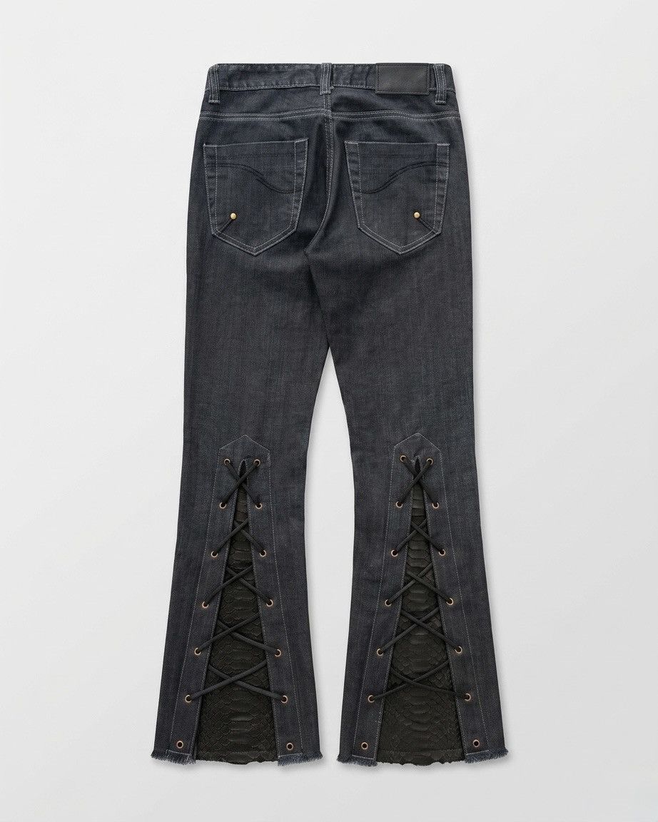 Japanese Brand Staff lace up flare jeans Size US 28 / EU 44 - 2 Thumbnail
