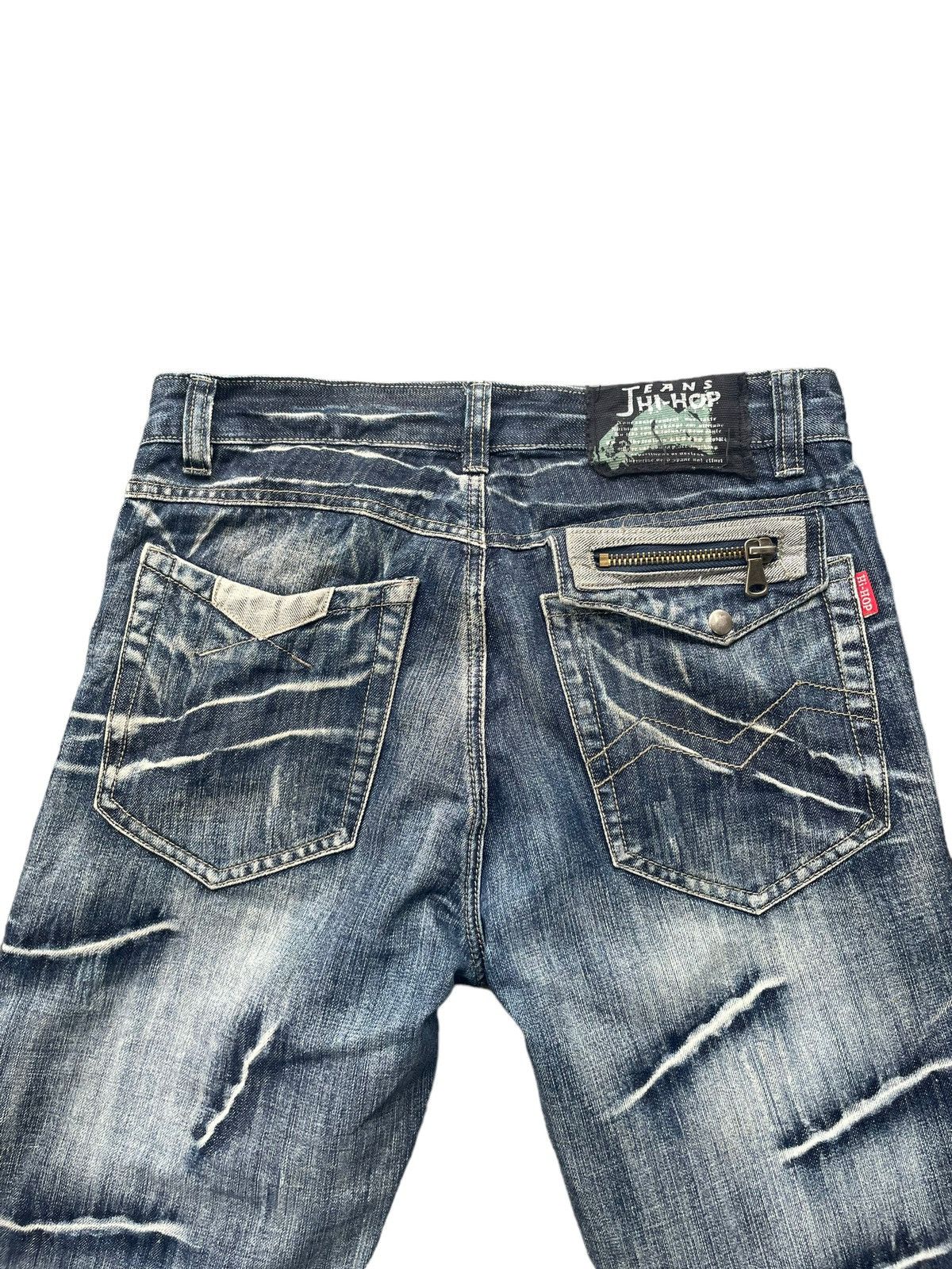Japanese Brand Hi-Hop Custom Distresed Denim Size US 34 / EU 50 - 9 Thumbnail