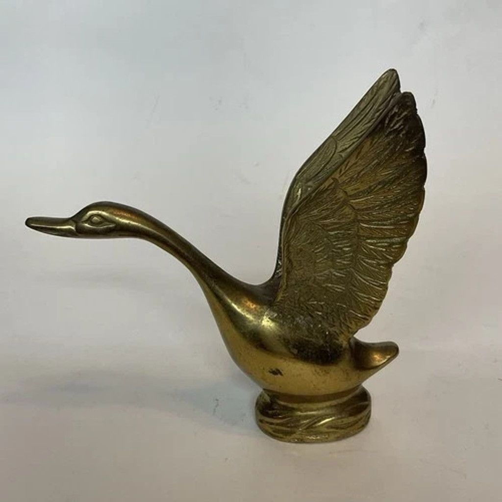 Other VTG Solid Brass Long Neck Swan Figurine Mid Century Decor 6” Size ONE SIZE - 9 Thumbnail