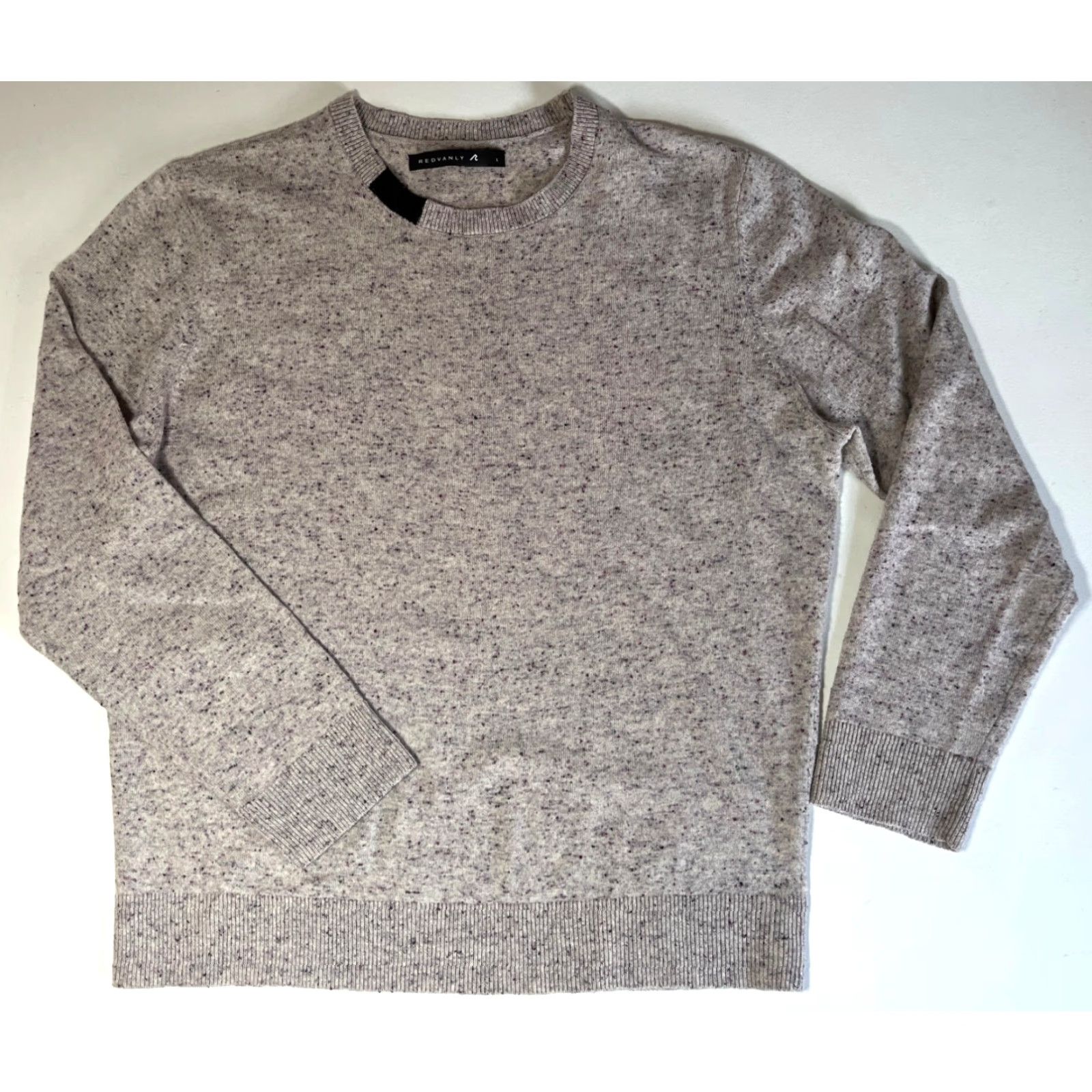 Vintage VINTAGE Redvanly Merino Wool Crewneck Sweater Mens Size L Gray Purple Mockups of? Wait Size US L / EU 52-54 / 3 - 4 Thumbnail