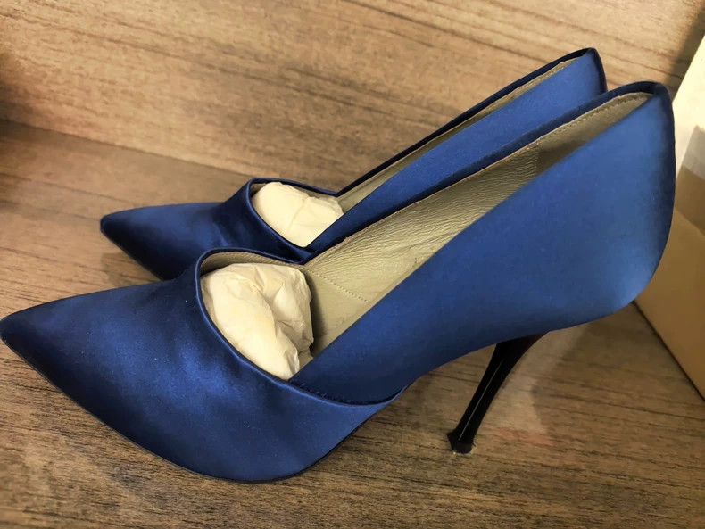 Vivienne Westwood Clare Blue high heels