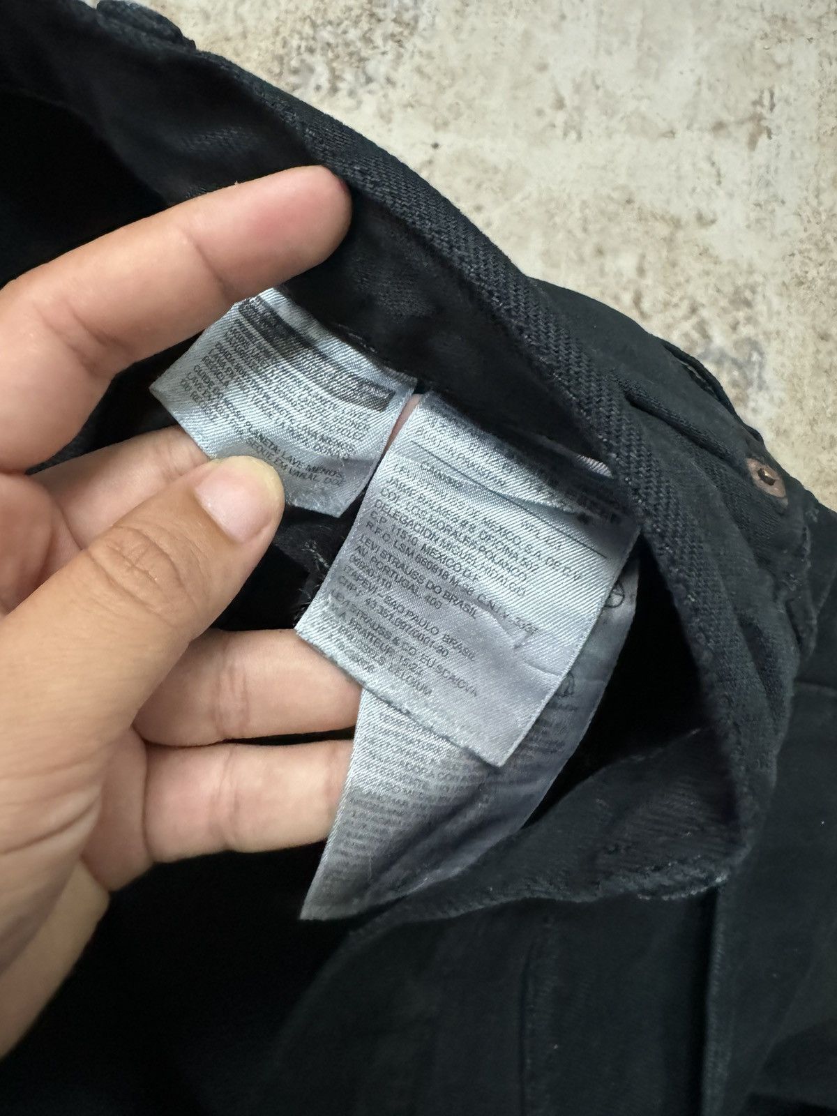 Levi's × Levi's Vintage Clothing × Vintage Vintage Levi’s 501 Distressed Black Denim Jeans Size US 34 / EU 50 - 8 Thumbnail