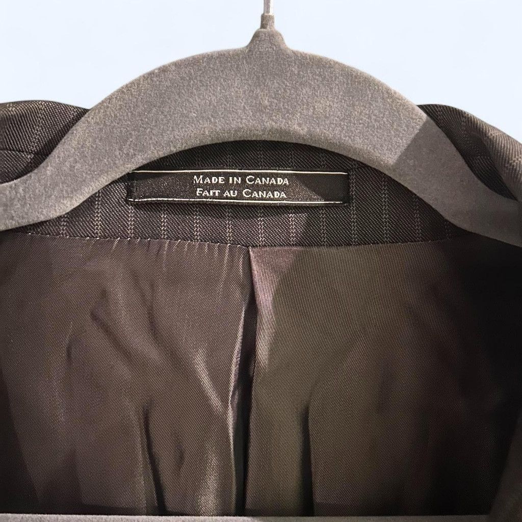 Theory Theory gray pinstripe blazer jacket Size 42R - 3 Thumbnail