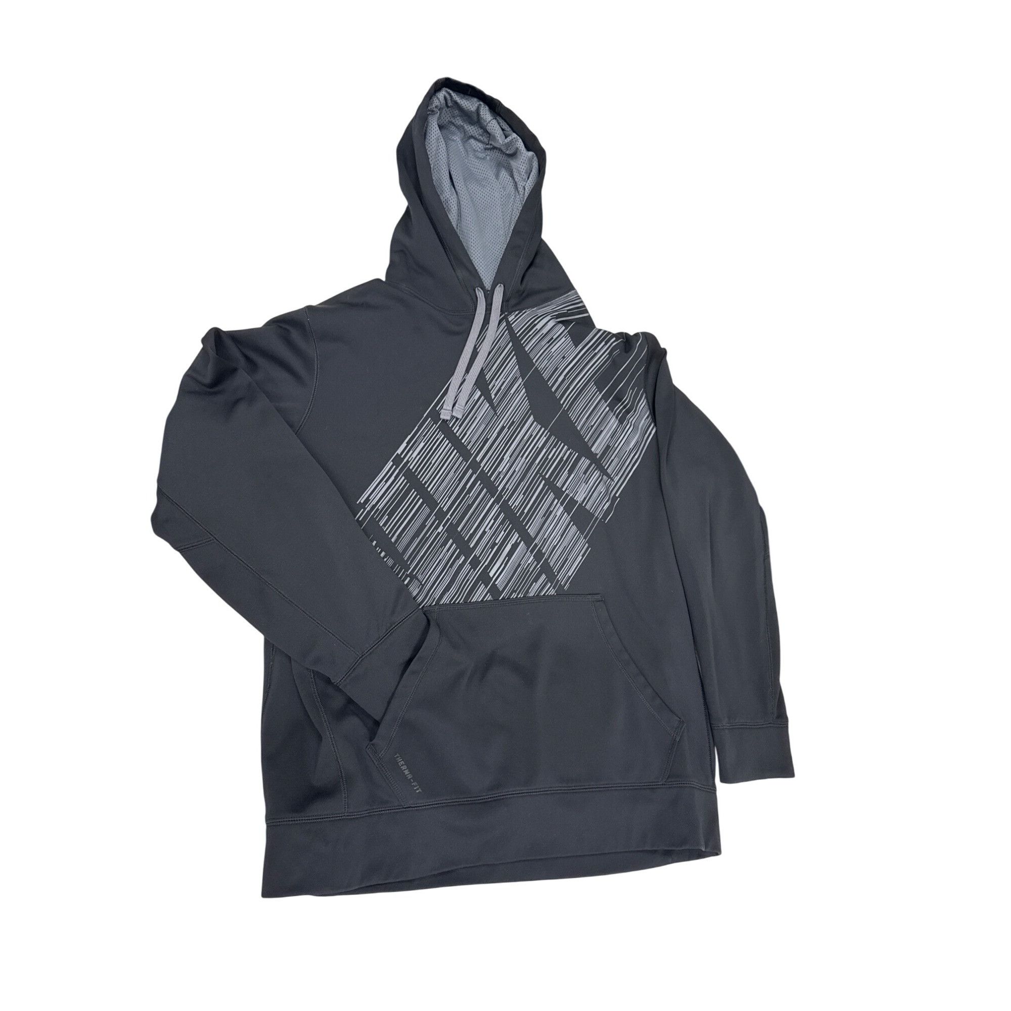 Nike Nike Therma-Fit Mens Black & Gray Hoodie Sweater L SKU 7428 Size US L / EU 52-54 / 3 - 1 Thumbnail
