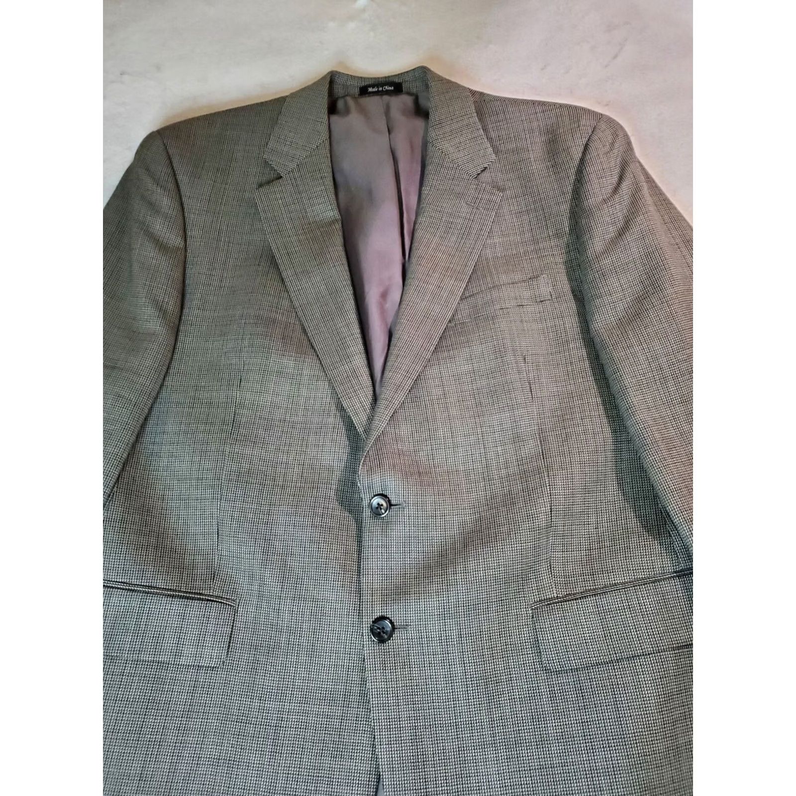 Chaps Chaps Ralph Lauren Mens Blazer Size 44R Gray 100% Wool Sports Coat Size 44R - 2 Thumbnail