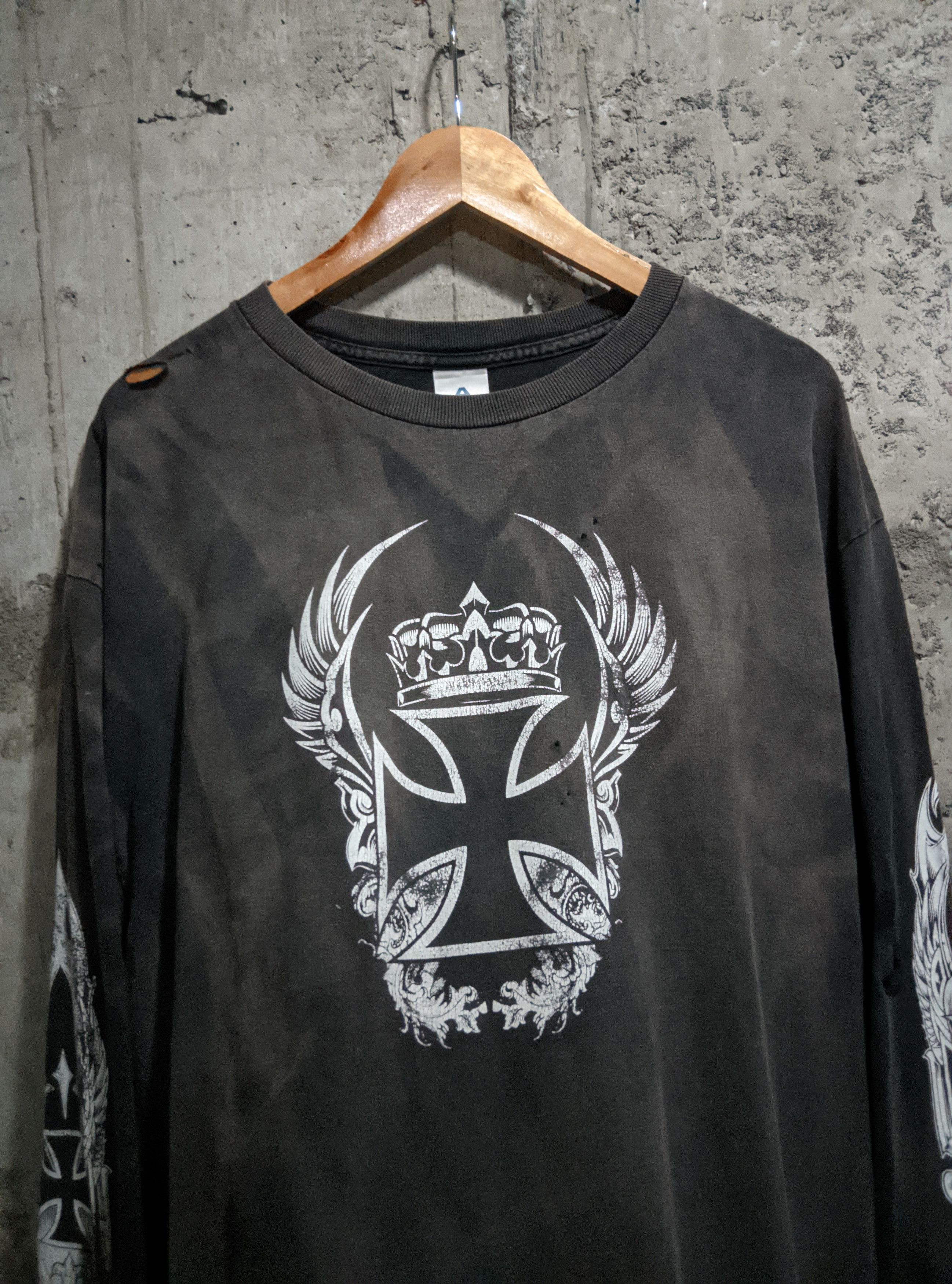 Vintage Vintage thrashed sun fade Cross grunge wcc erd Size US XL / EU 56 / 4 - 5 Thumbnail