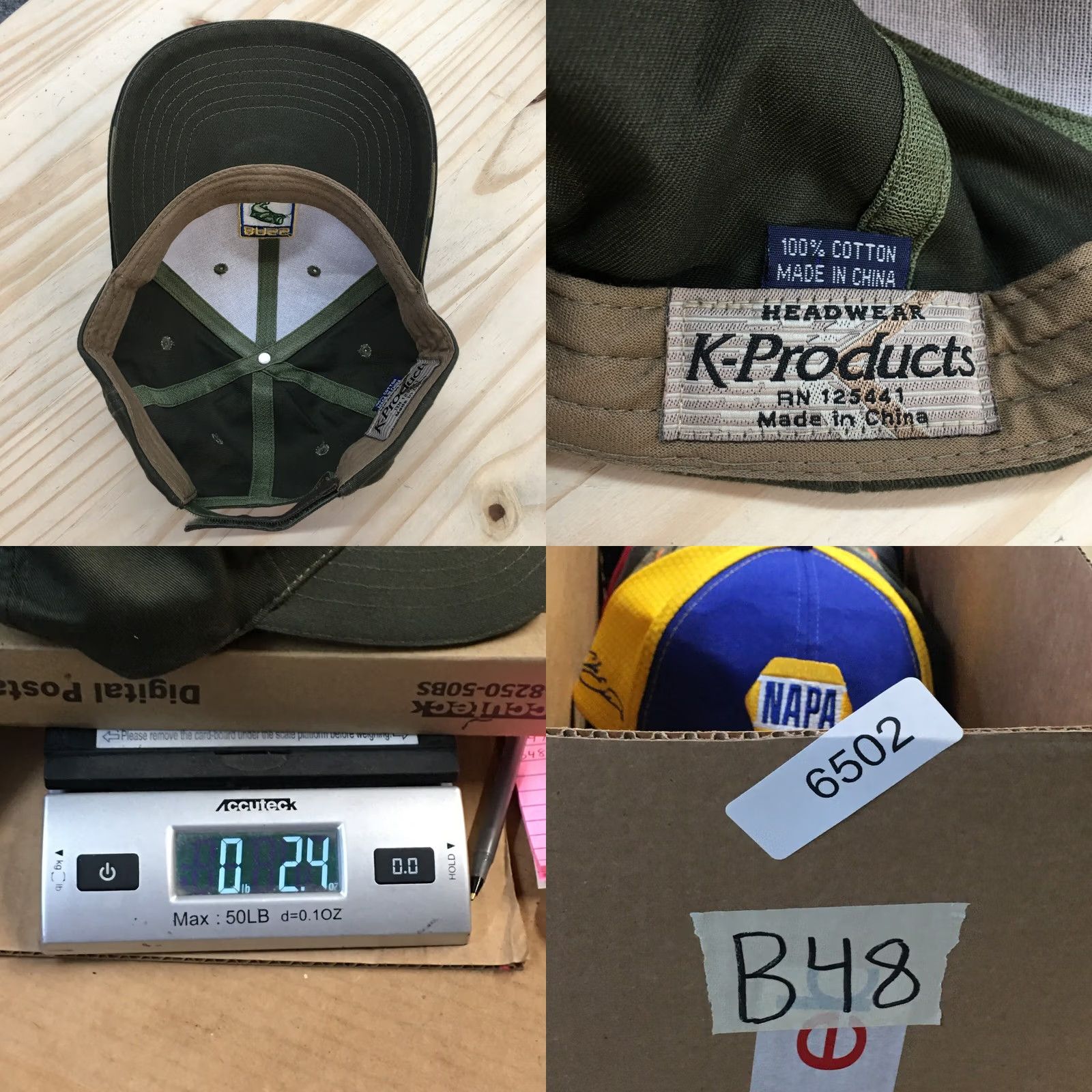 Vintage Bass Baseball Cap Hat Mens OS Green Cotton Adjustable Embroidered K-Products Size ONE SIZE - 8 Thumbnail