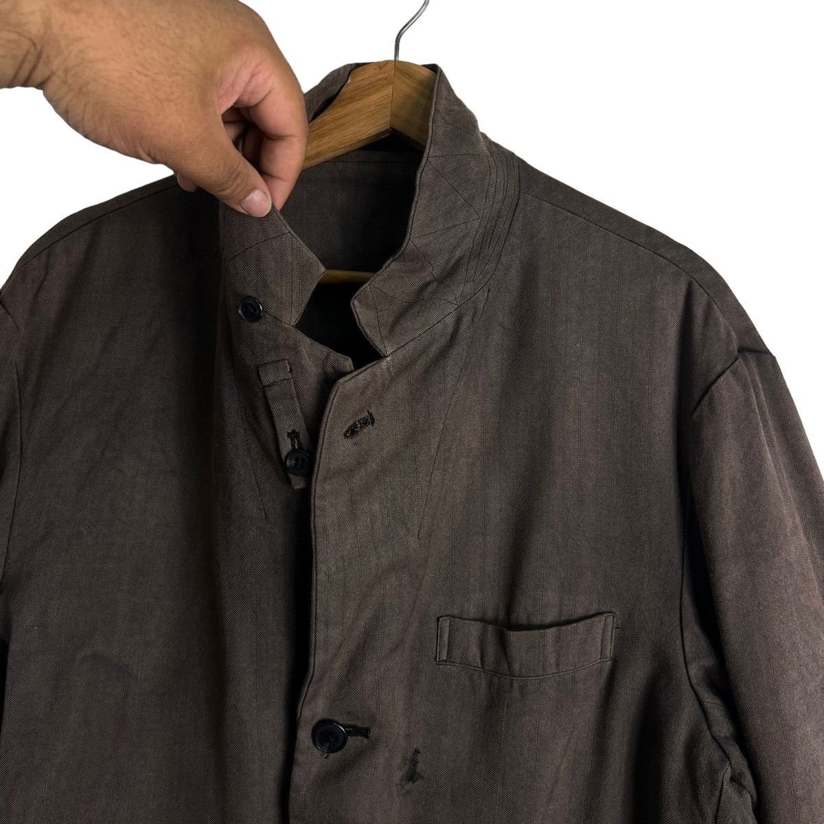Yohji Yamamoto 🔥RICH BROWN VTG Y’S FOR MEN YOHJI YAMAMOTO CHORE JACKET Size US M / EU 48-50 / 2 - 8 Thumbnail