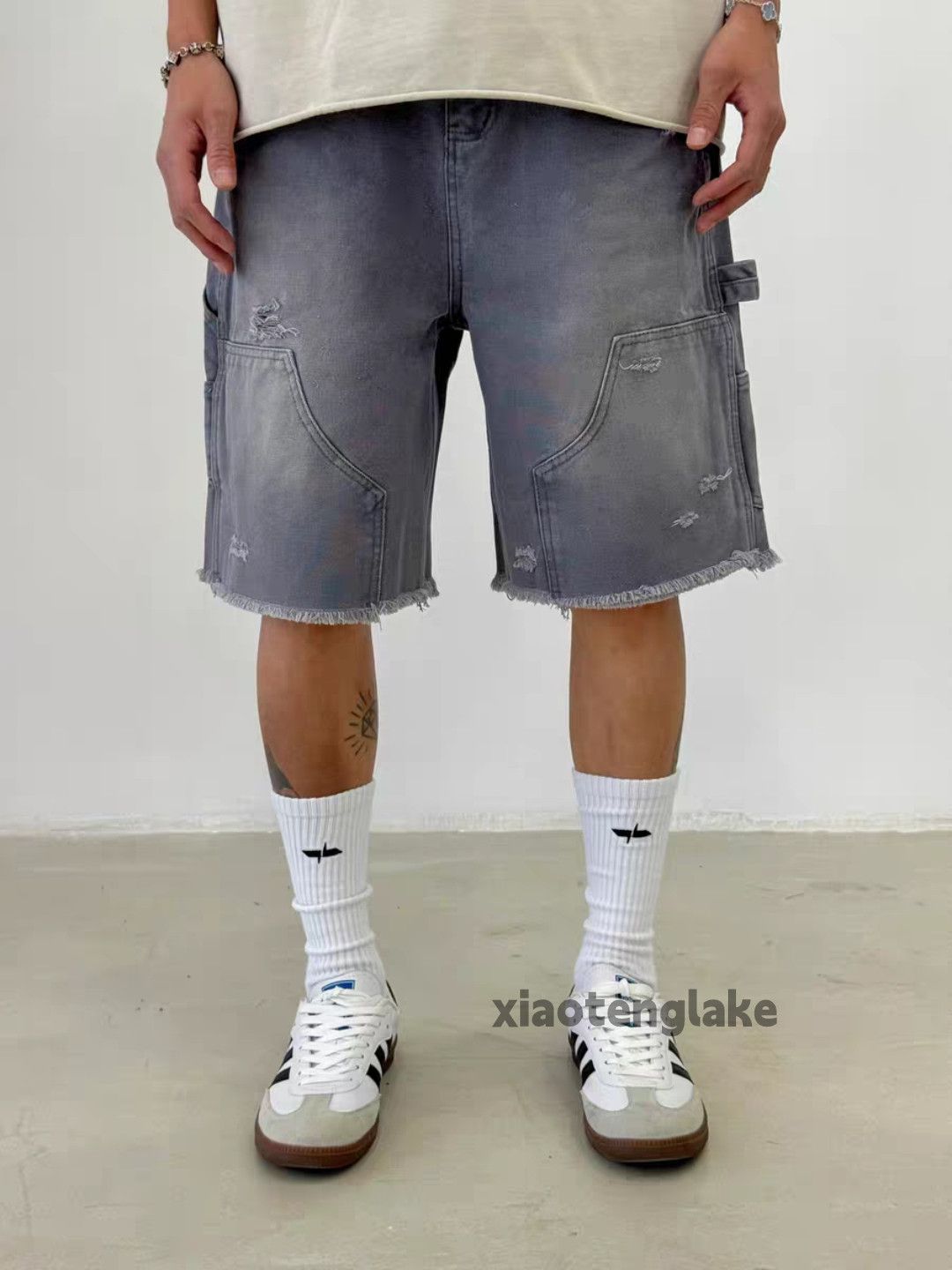 Vintage ltx outdoor utility loose baggy carpenter ripped shorts Size US 32 / EU 48 - 2 Thumbnail