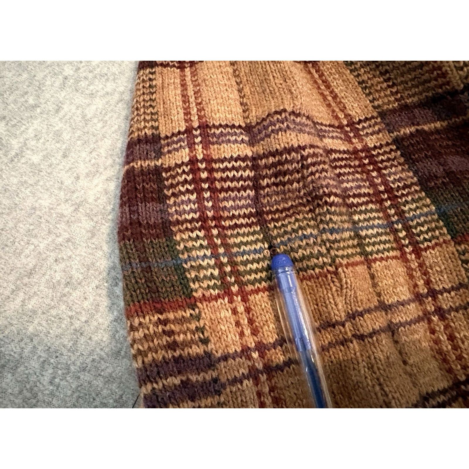 Polo Ralph Lauren Polo Ralph Lauren Sweater Men XL Brown Plaid Cashmere Cotton Crew Neck Long Sleeve Elbow Patches Pullover Knit Size US XL / EU 56 / 4 - 7 Thumbnail