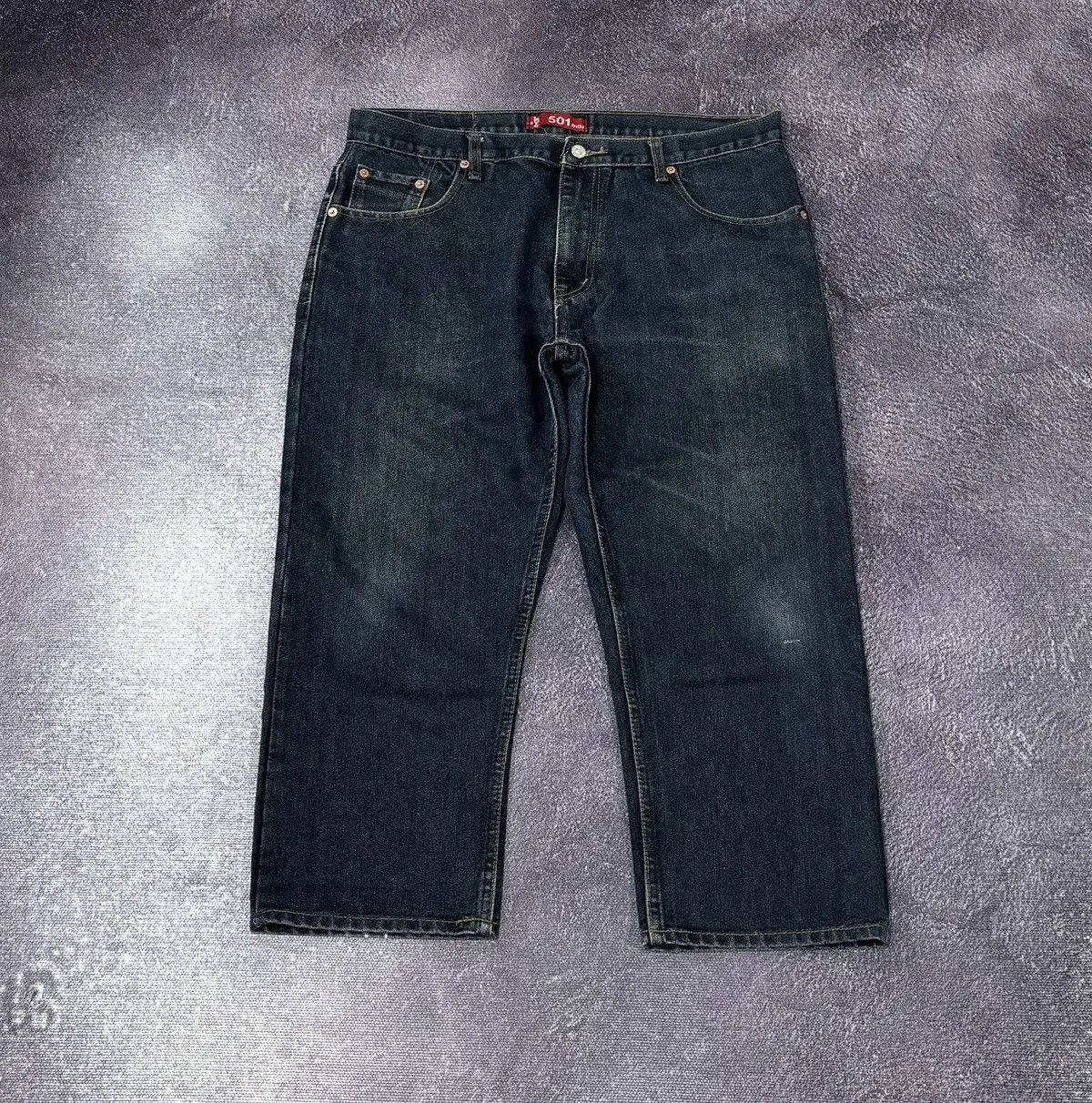 Levi's × Vintage Vintage Levi’s 501 Big Blue Tab USA Denim Baggy Jeans Size US 38 / EU 54 - 2 Thumbnail