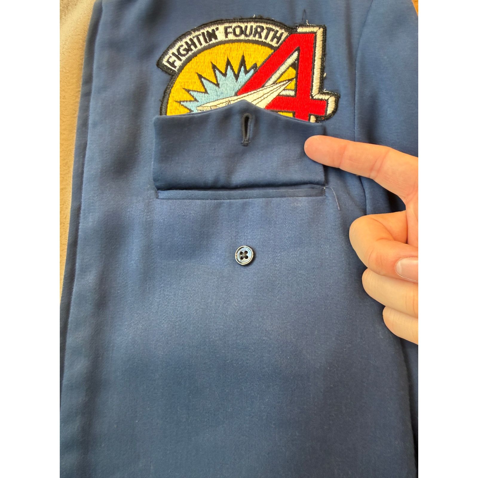 Vintage Authentic US Airforce Fighting 4th 60's Reversible Jacket Size US S / EU 44-46 / 1 - 10 Thumbnail