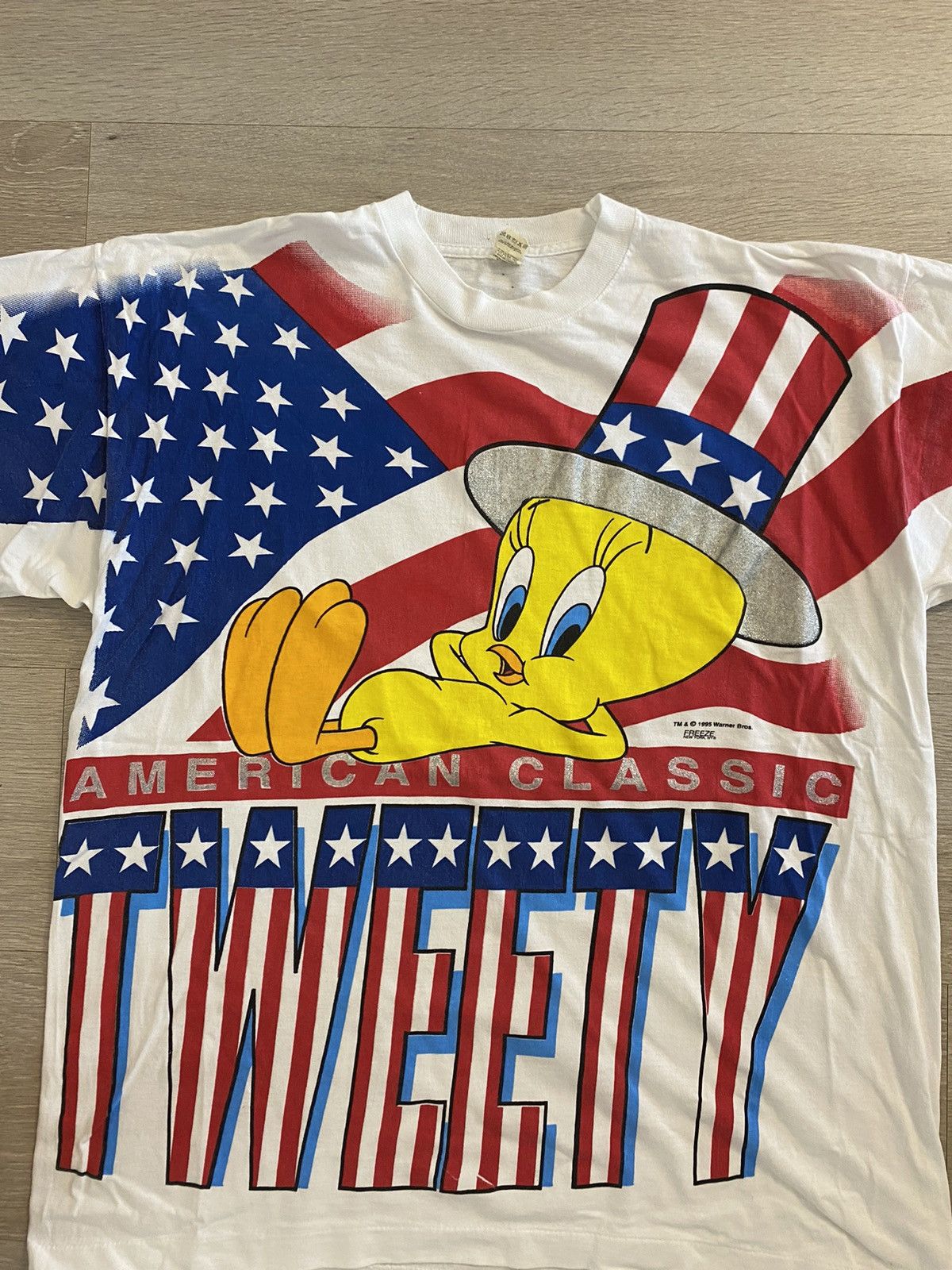 Vintage Vintage Looney Tunes Warner Bros Tee Size US XL / EU 56 / 4 - 4 Thumbnail
