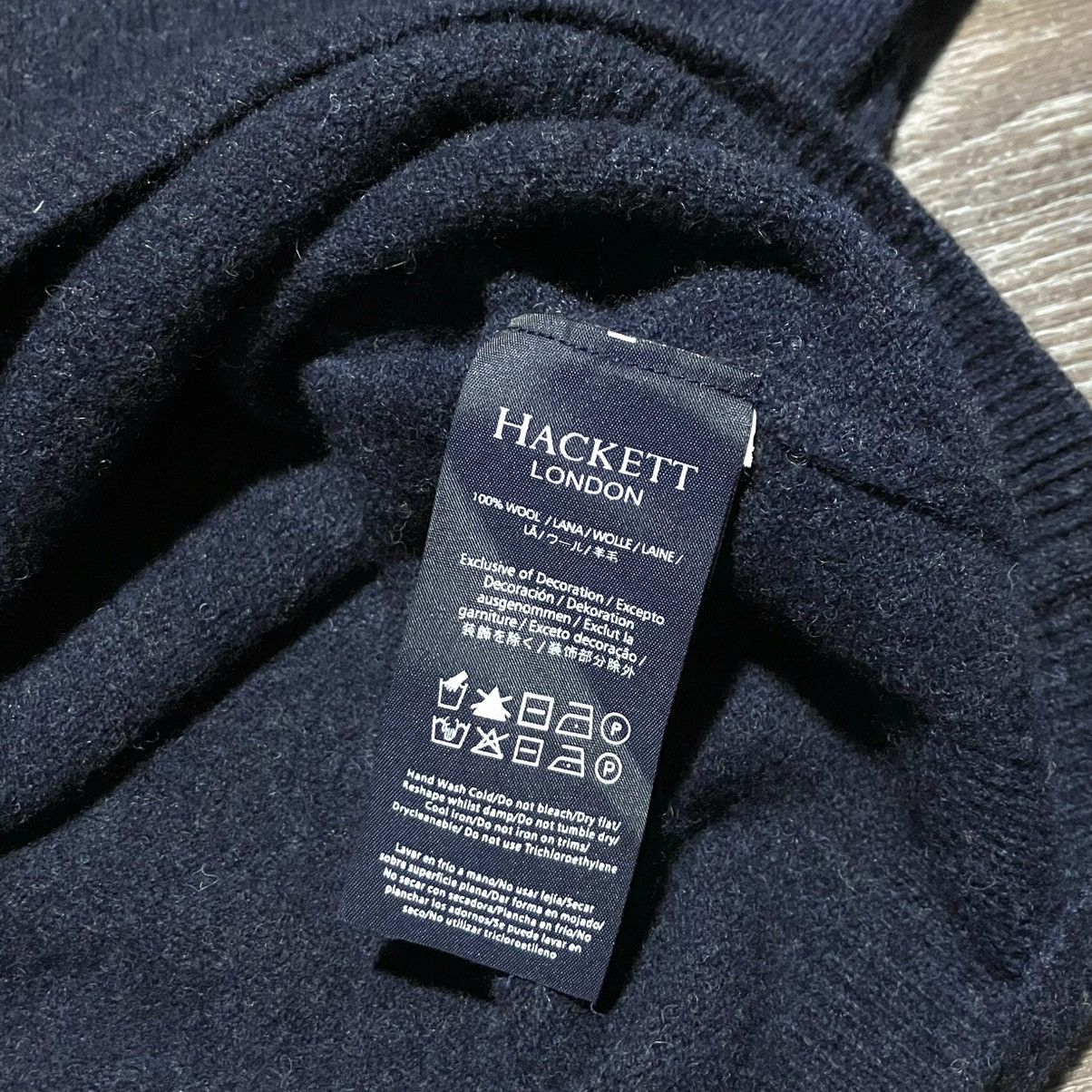 Hackett HACKETT London Embroidered Logo Lambswool Crewneck Sweater Size US XL / EU 56 / 4 - 6 Thumbnail