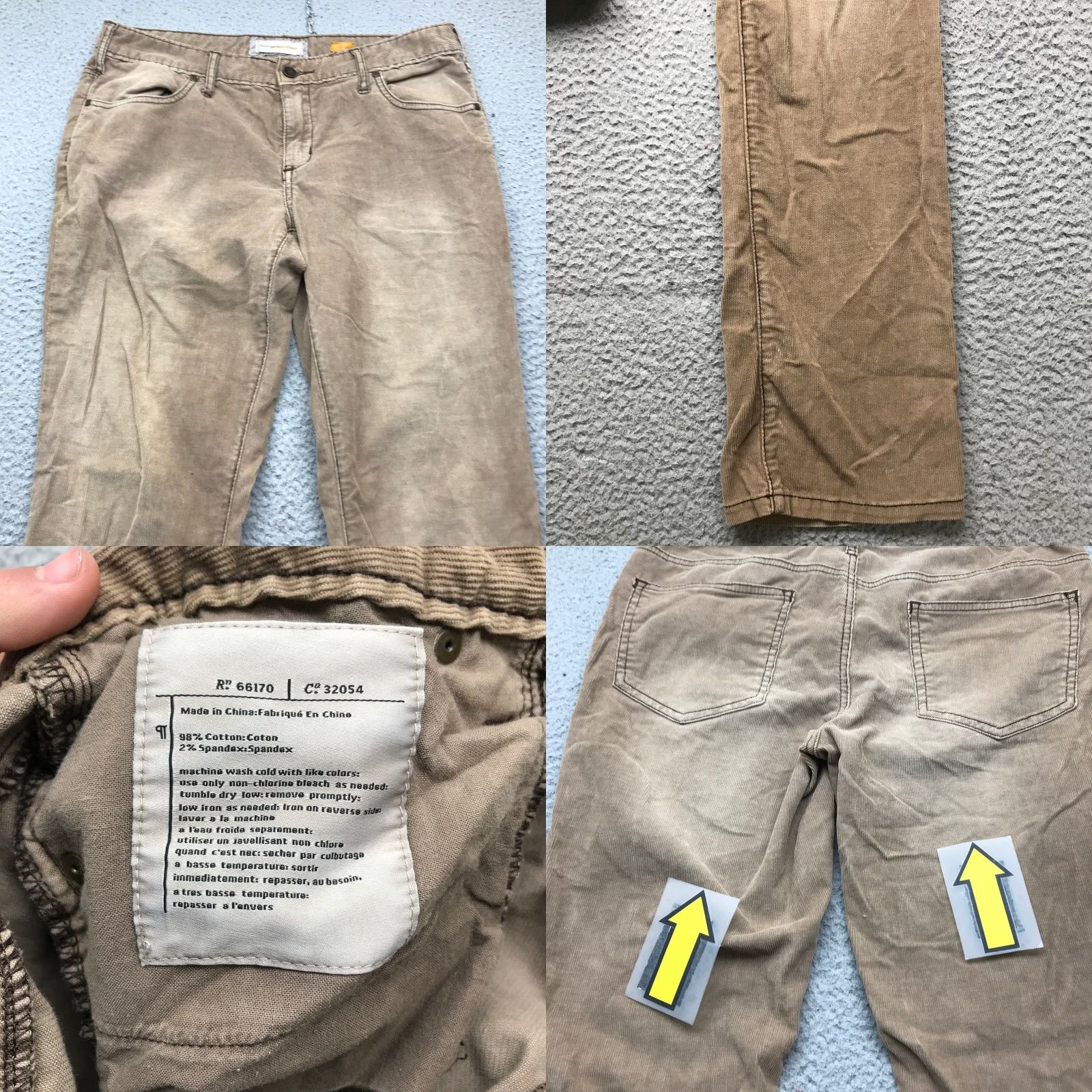 Anthropologie Anthropologie Pilcro & The Letterpress Corduroy Pants Womens 30 Bootcut Brown Size 30" / US 8 / IT 44 - 8 Thumbnail