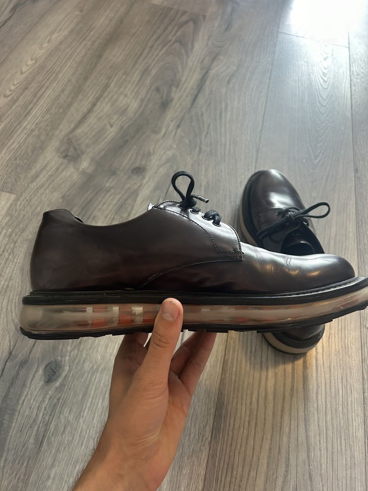 Prada Platform Sole Derby Shoes Size US 9 / EU 42 - 7 Thumbnail