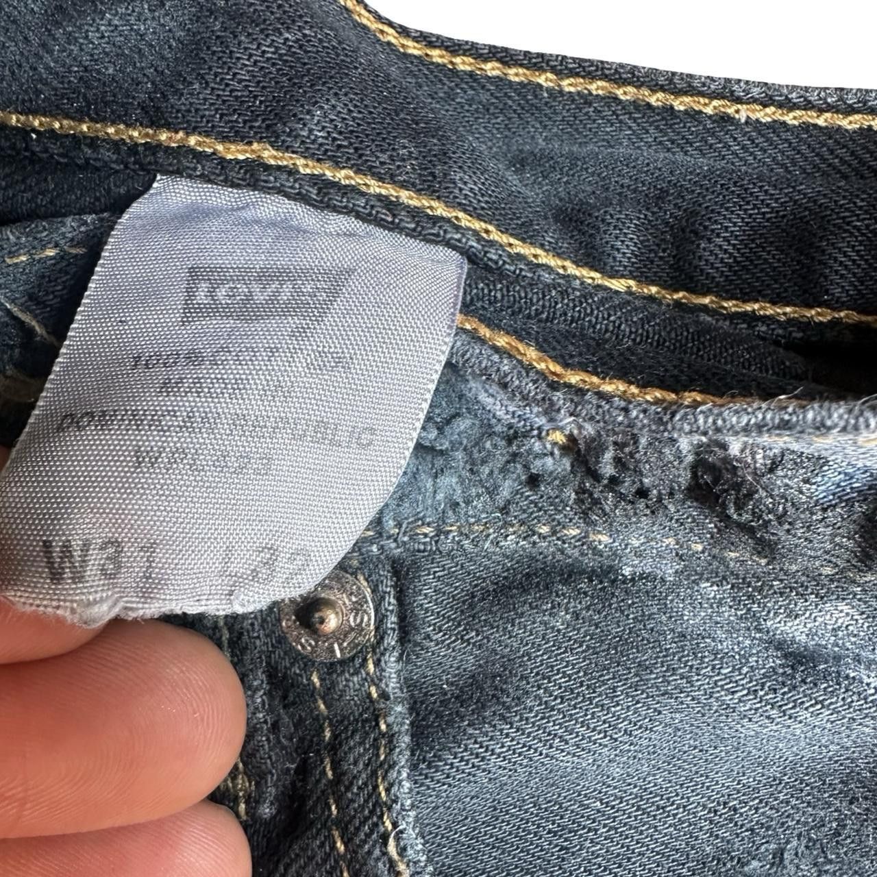 Levi's ASTROBOI* x Levi's Ripped Black Denim Painted Shorts - 29" Size 29" - 4 Thumbnail
