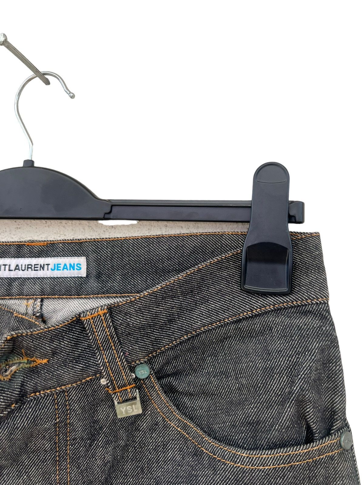 Yves Saint Laurent Vintage YSL Saint Laurent Jeans Grey Denim Jeans Size US 30 / EU 46 - 12 Thumbnail
