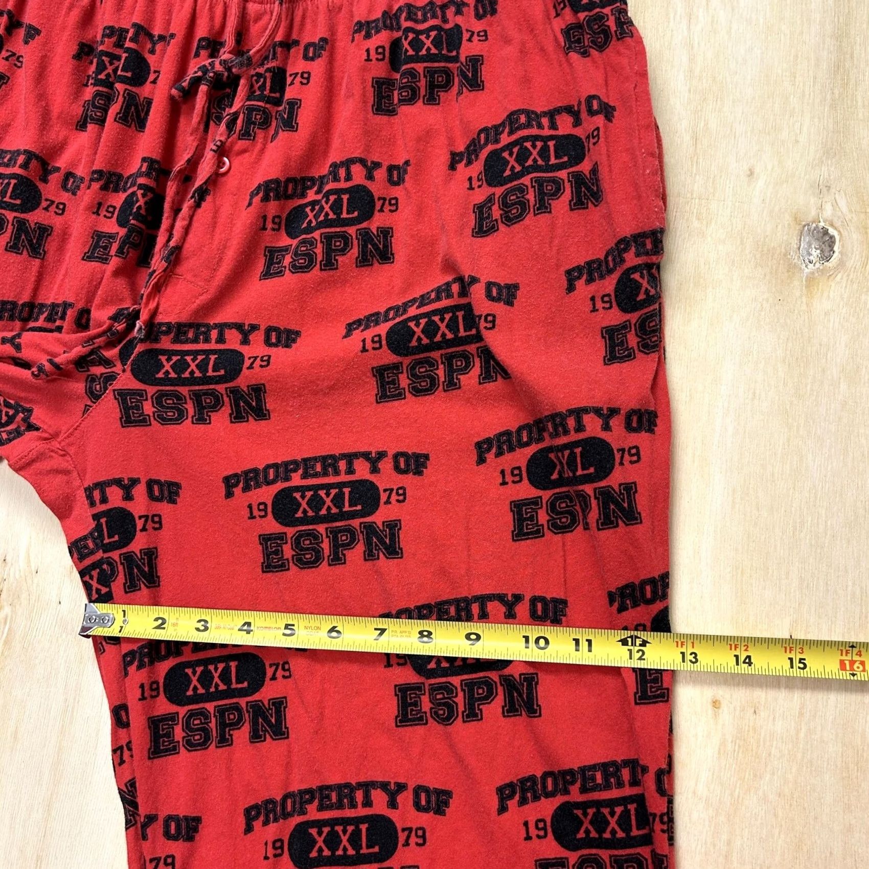 Vintage VINTAGE ESPN Pajama Pants Mens XL Red Property Of ESPN Sleep Lounge Sports Pants Size US 36 / EU 52 - 7 Thumbnail
