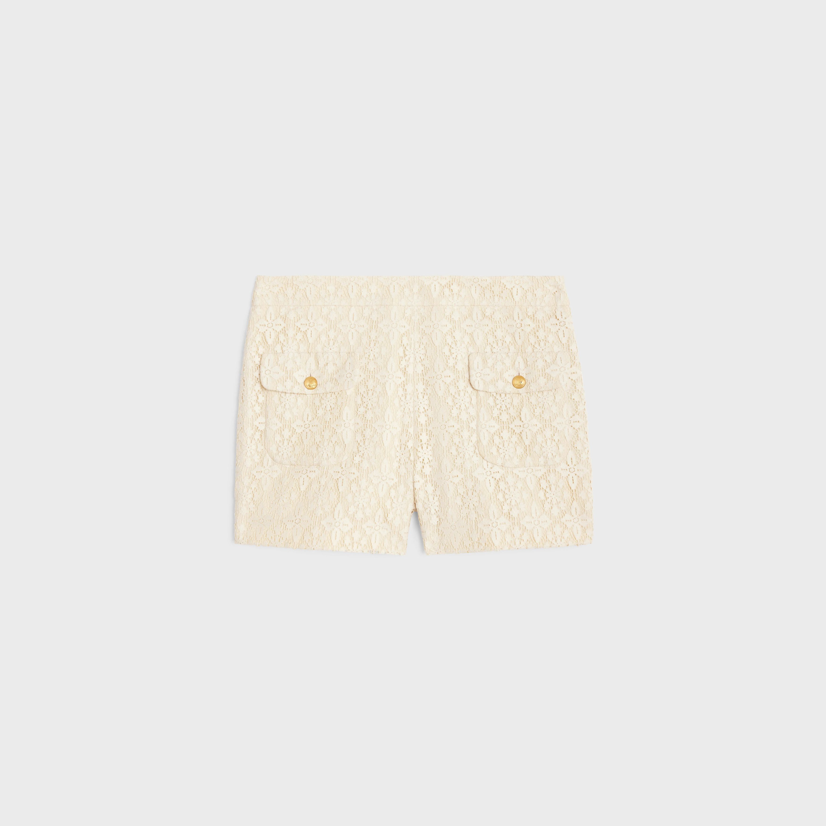 Celine o1w1db10925 2P05A340W Romy Mini Short in Beige Size 30" / US 8 / IT 44 - 1 Thumbnail