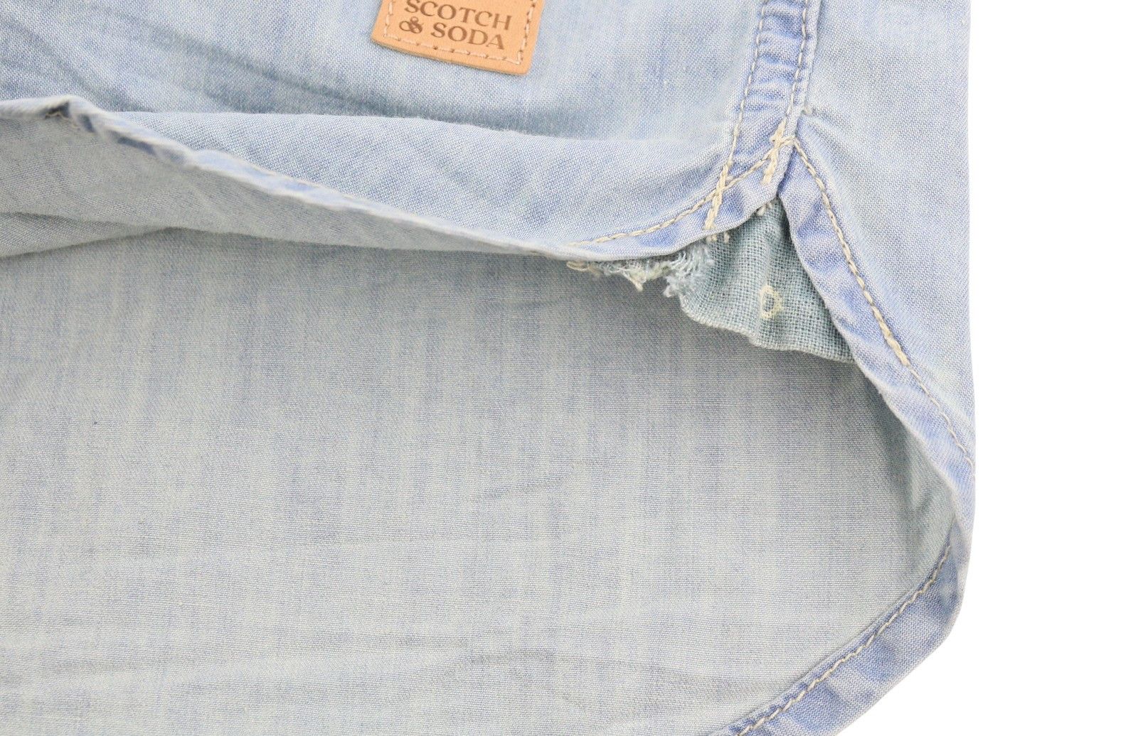 Scotch & Soda XL Blue Faded Button-Up Shirt 88521 Size US XL / EU 56 / 4 - 9 Thumbnail