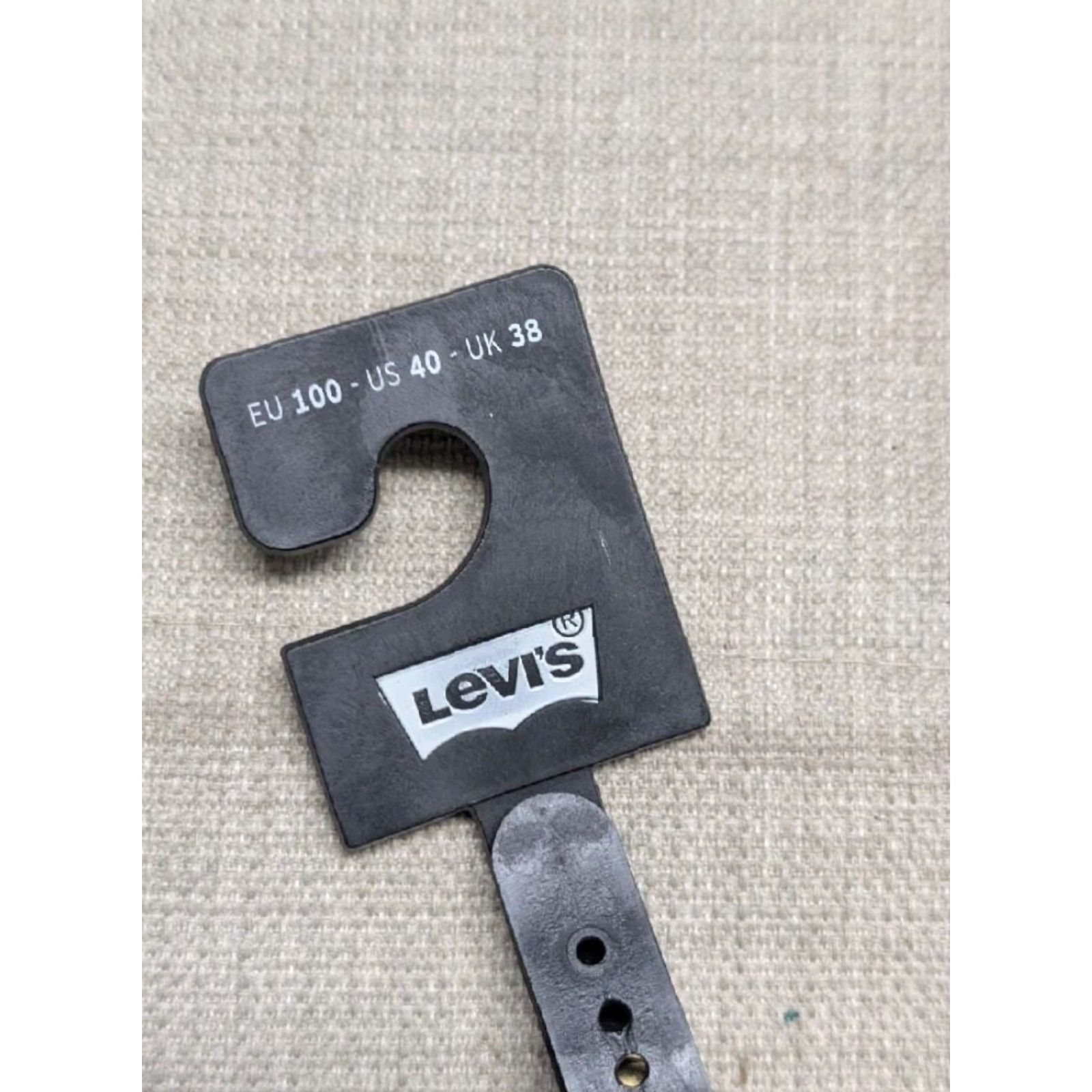 Levi's VINTAGE Levi's belt Leather cowhide 40 ITALY NWT brown/green dress Work belt Mens 40 leather belt Size US 40 / EU 56 - 6 Thumbnail
