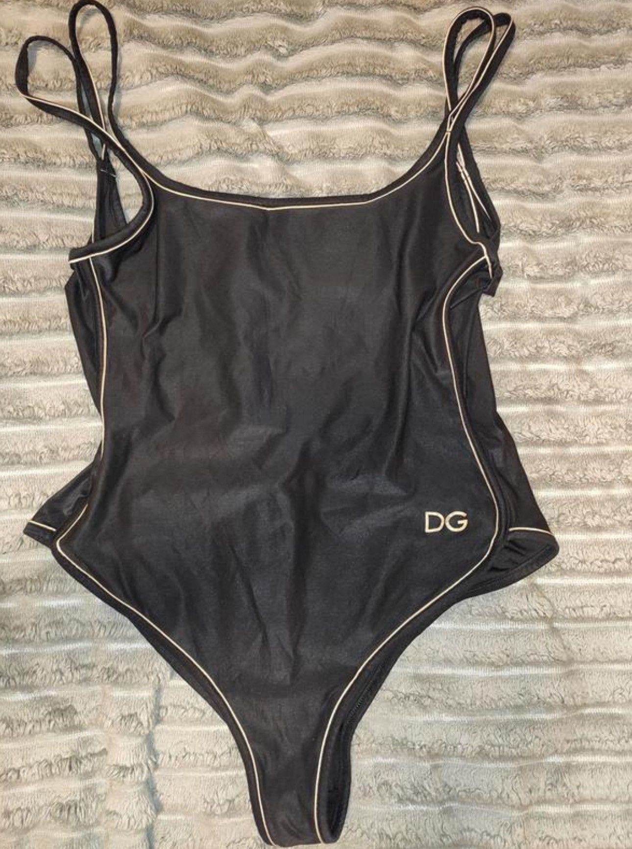 Dolce & Gabbana Vintage Dolce&Gabbana Women’s One Piece Black Swimsuit DG Size M / US 6-8 / IT 42-44 - 6 Thumbnail