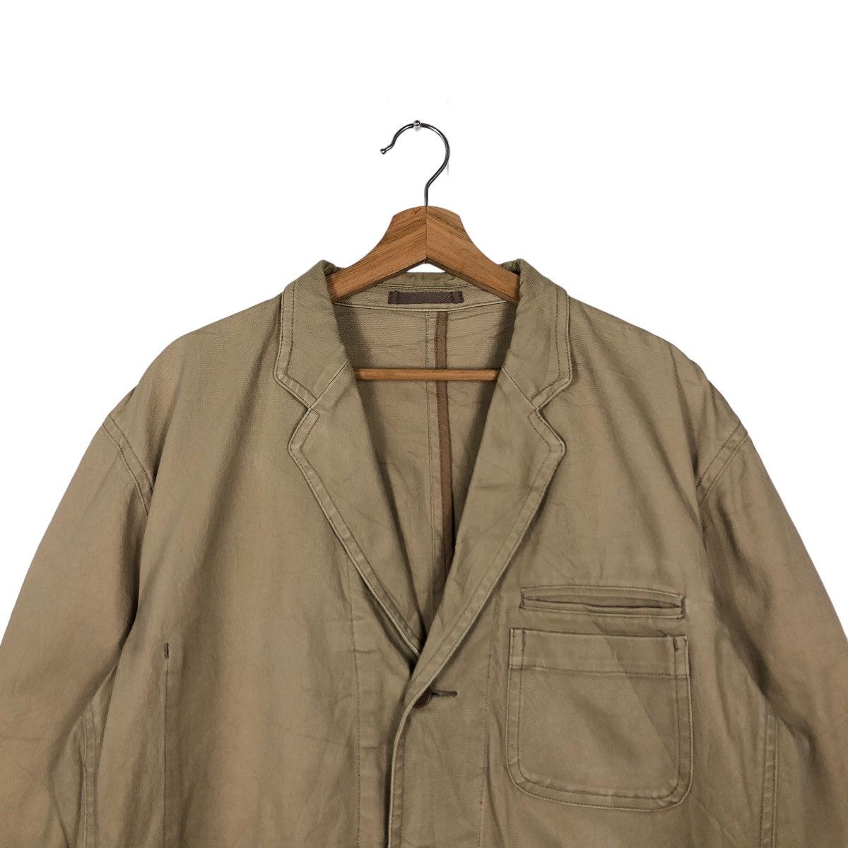 Japanese Brand 🔥CHORE WORK JACKET CROCODILE ISSEY MIYAKE DESIGN Size US L / EU 52-54 / 3 - 3 Thumbnail