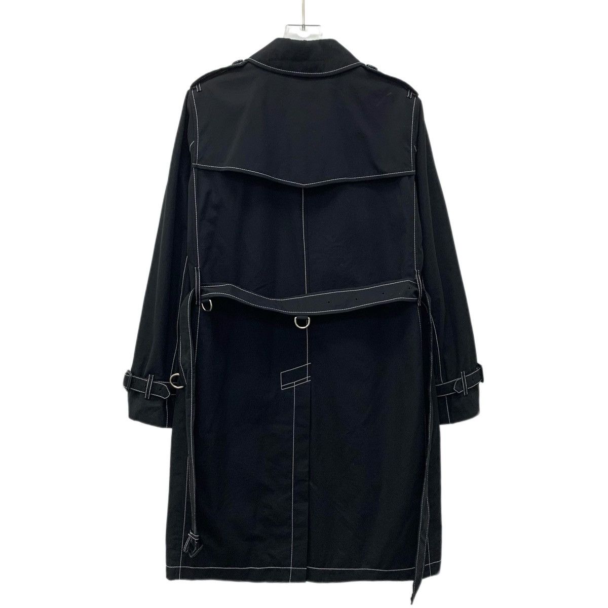 Burberry Burberry Black Cotton Long Sleeve Trench Coat Jacket Size M / US 6-8 / IT 42-44 - 2 Thumbnail