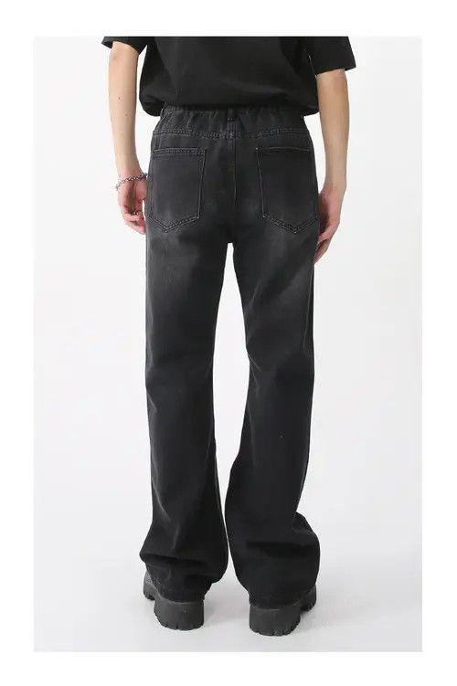 Other Vintage washed casual elastic waist denim trousers Size US 32 / EU 48 - 4 Thumbnail