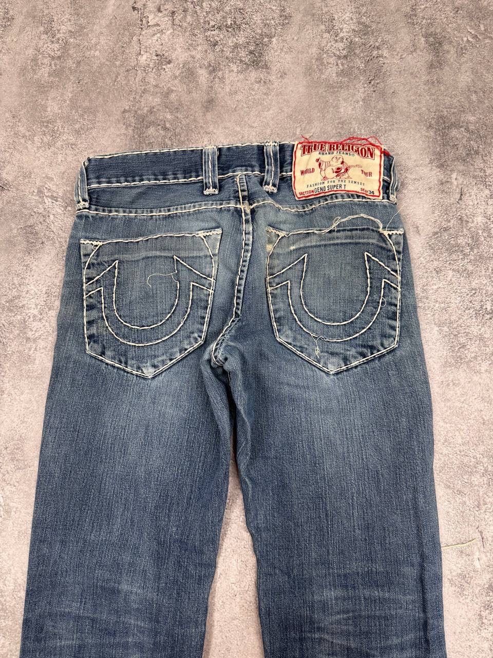True Religion True Religion MenJeans Blue Distressed Straight Fit Vintage Size US 30 / EU 46 - 10 Thumbnail