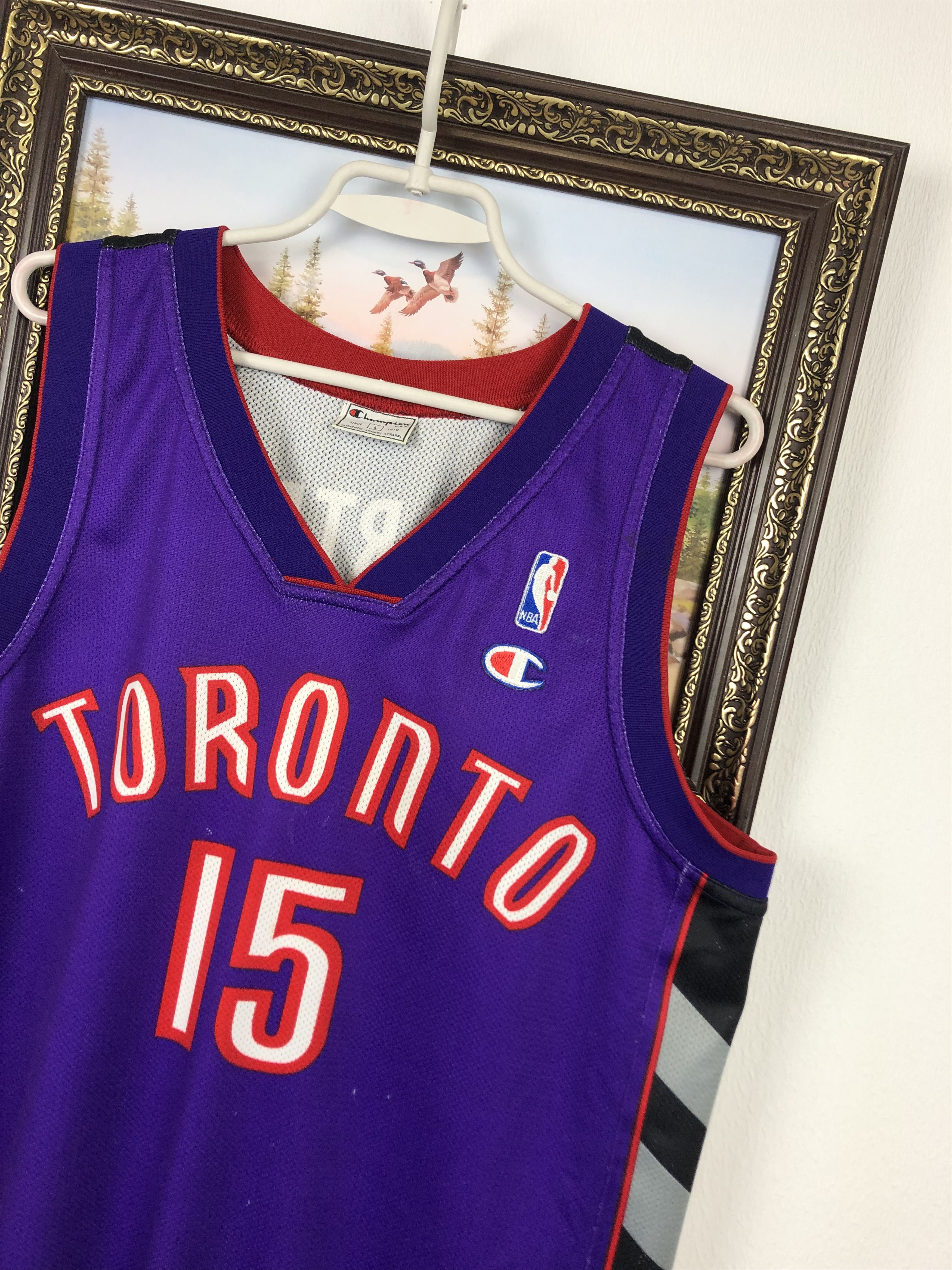Champion Vintage Toronto Raptors Carter Champion Jersey NBA Rare Size US L / EU 52-54 / 3 - 4 Thumbnail