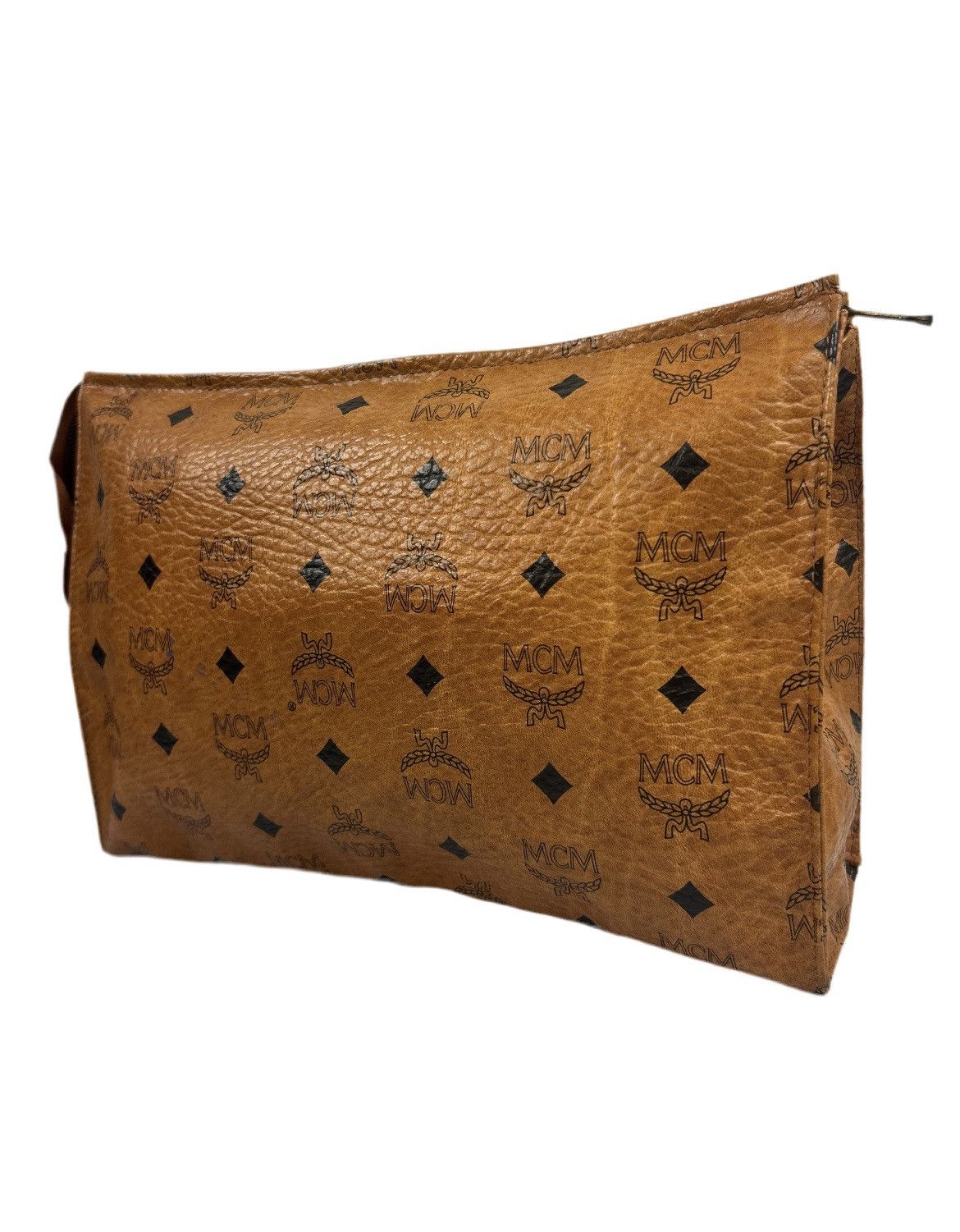 MCM MCM Cognac Leather Clutch Bag Size ONE SIZE - 3 Thumbnail