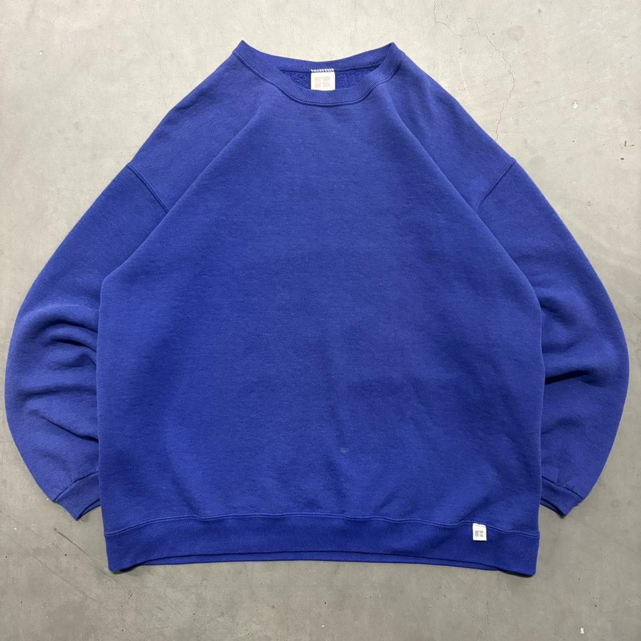 Russell Athletic Crazy Vintage Y2K/2000s Blank 90s Blue Russell Athletic Made in USA Sweatshirt Crewneck! Size US XL / EU 56 / 4 - 1 Thumbnail