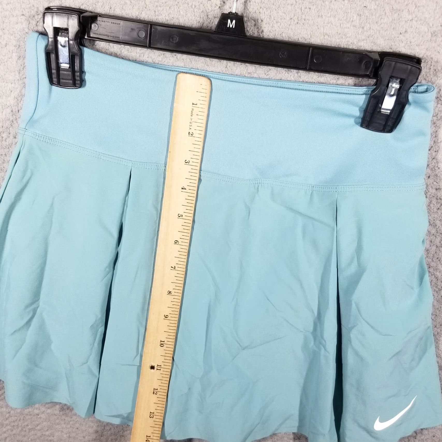 Nike Nike Dri-Fit Club Skirt Womens S Blue Pockets Quick Dry Built In Shorts Athletic Golf Tennis Skort Denim Turquoise Sample Size 28" / US 6 / IT 42 - 6 Thumbnail