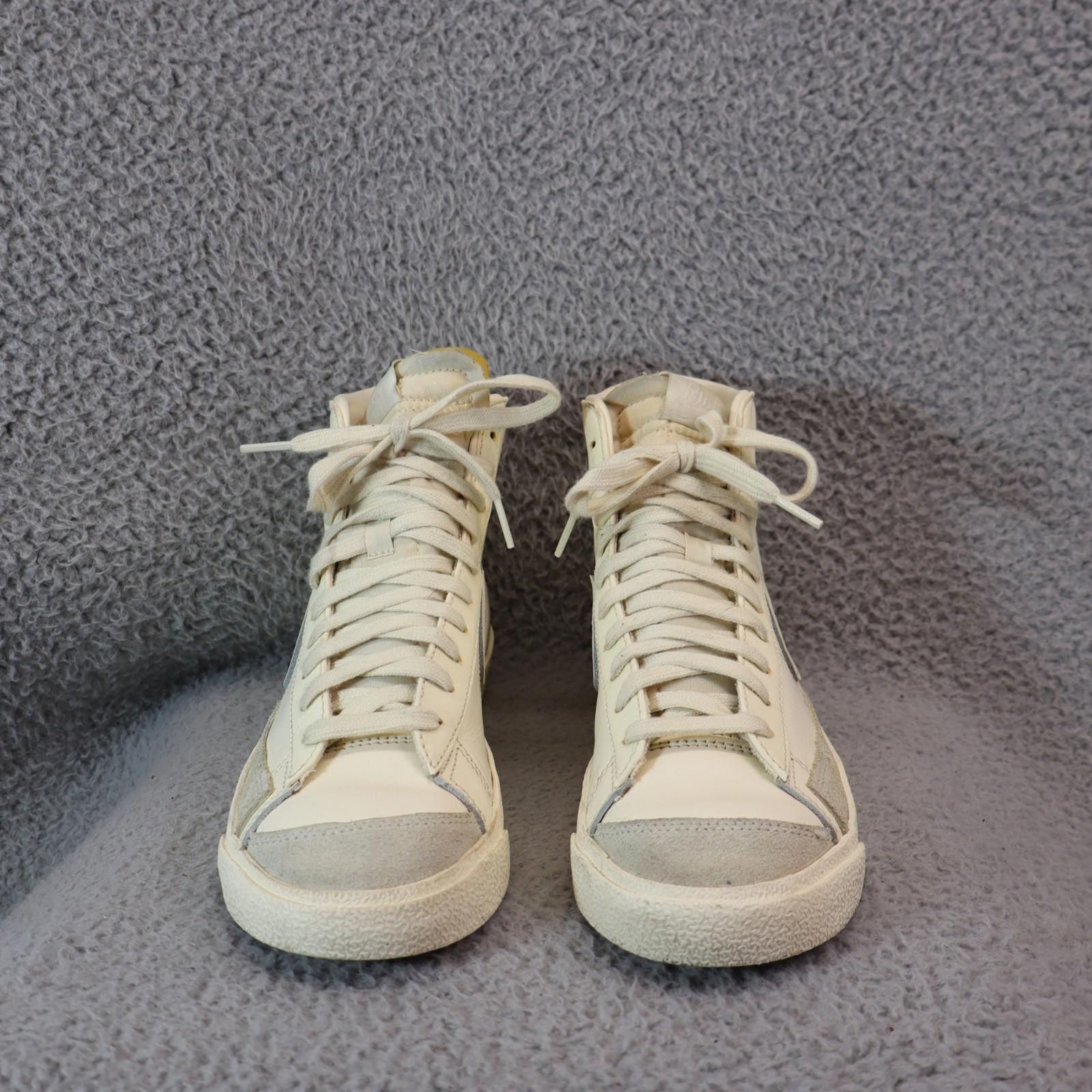 Nike Nike Blazer Mid '77 Womens 8.5 Off White Leather Shoes Size US 8.5 / IT 38.5 - 2 Thumbnail