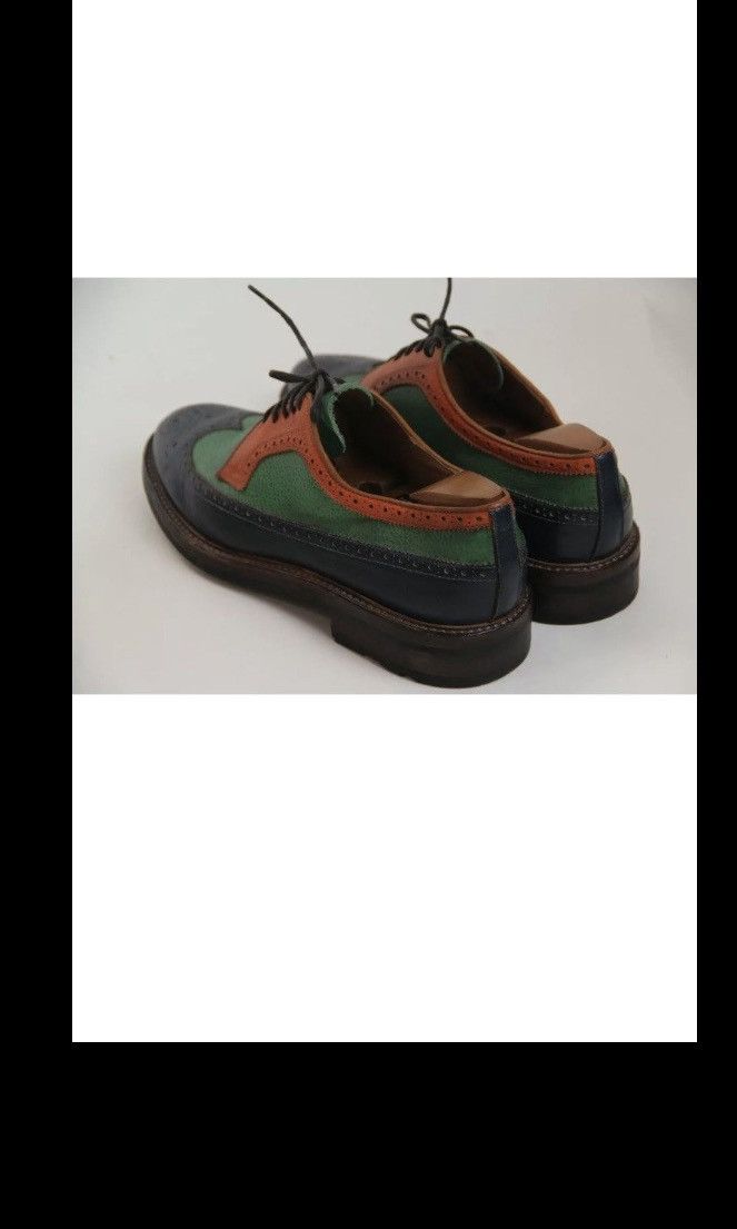 Ralph Lauren Purple Label Ralph Lauren Purple Label Pebble Grain Brogues Derby Shoe Size US 10.5 / EU 43-44 - 2 Thumbnail