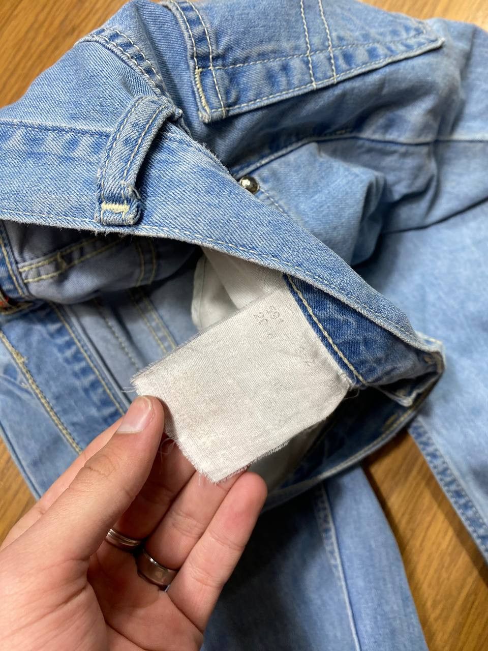 Japanese Brand Dirty Painted Distressed Thrashed Faded Baggy Jeans Y2K Size US 30 / EU 46 - 9 Thumbnail
