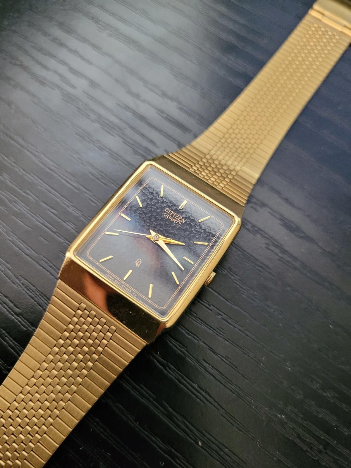 image of Vintage Citizen 6031-G03715 Tank Mens/unisex Watch in Black, Men's