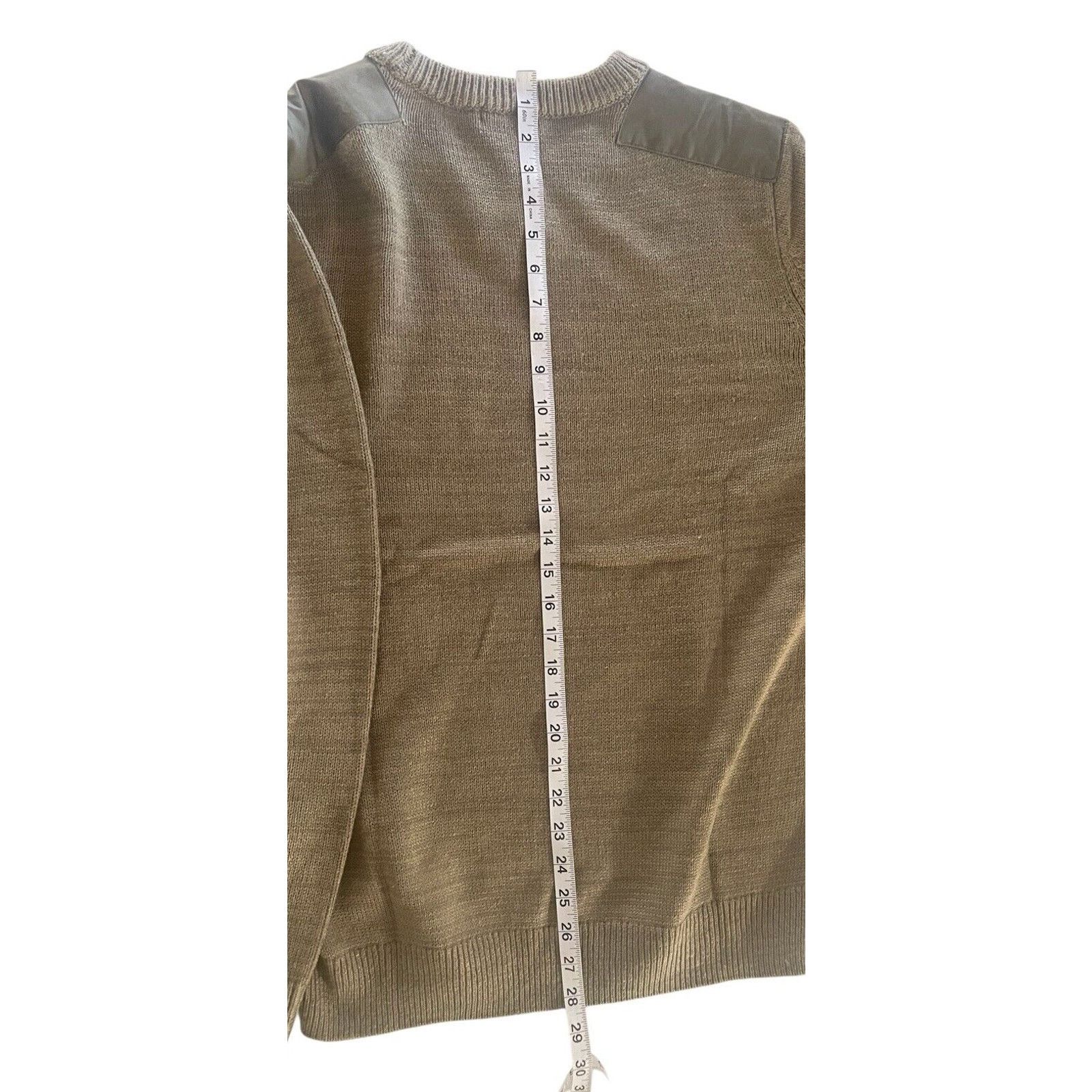 Frye Frye Men’s Olive Green Sweater Cable Knit Size Medium NWT Size US M / EU 48-50 / 2 - 4 Thumbnail