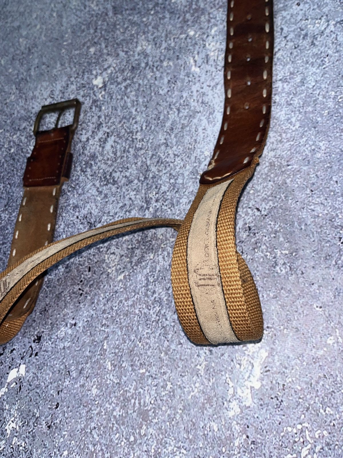 Dolce & Gabbana Vintage Dolce Gabbana Leather Cotton Belt Big Logo Monogram Size ONE SIZE - 5 Thumbnail