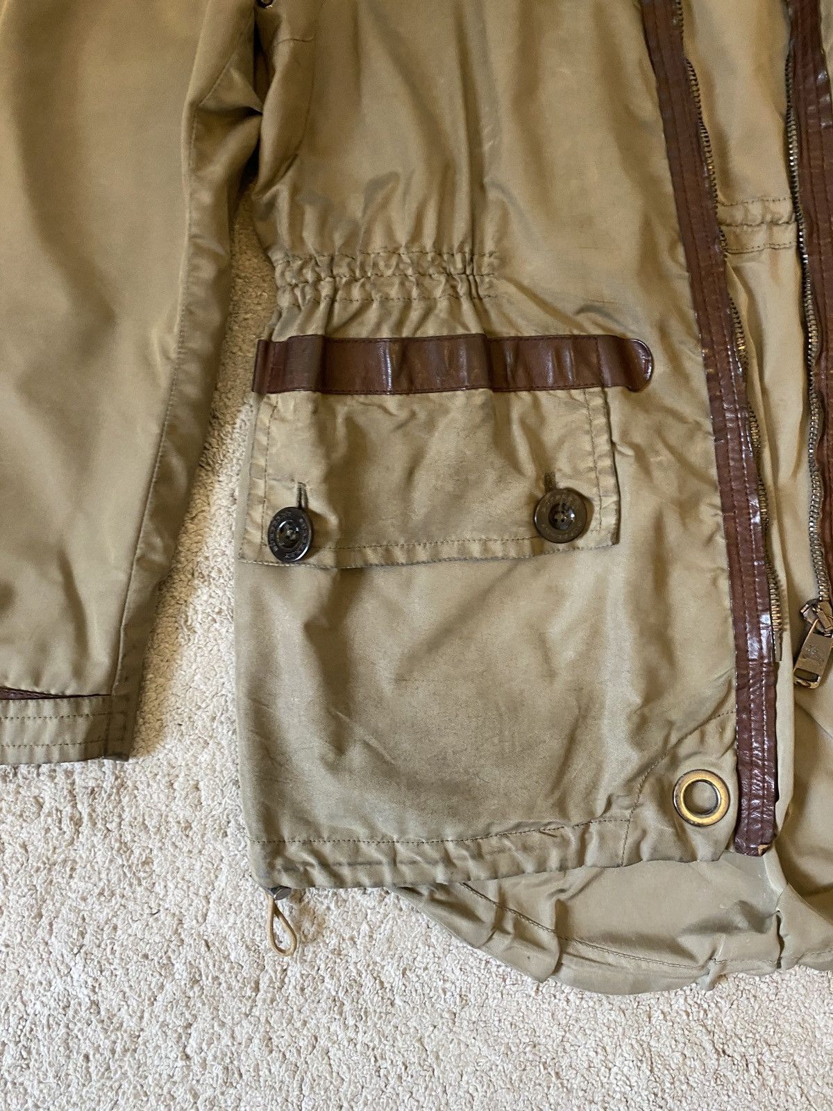 Burberry RARE ORIGINAL BURBERRY MENS PARKA COAT ( WEATHER TREATED ) Size US S / EU 44-46 / 1 - 3 Thumbnail