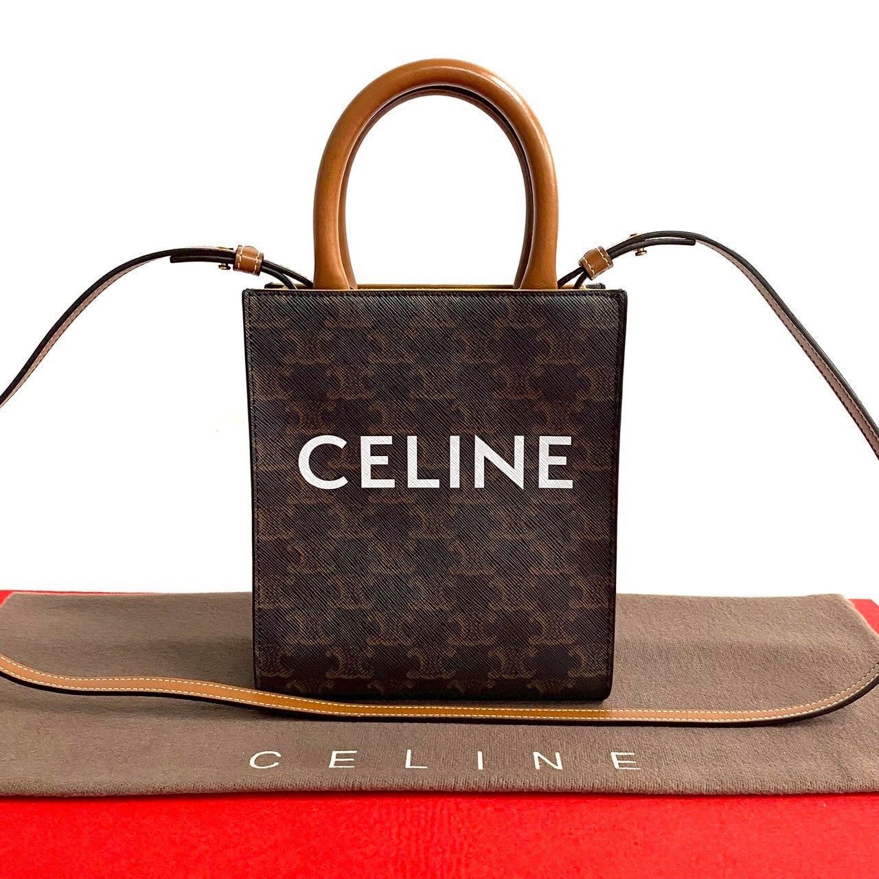 Celine Celine Shoulder Bag Brown Leather Size ONE SIZE - 1 Thumbnail