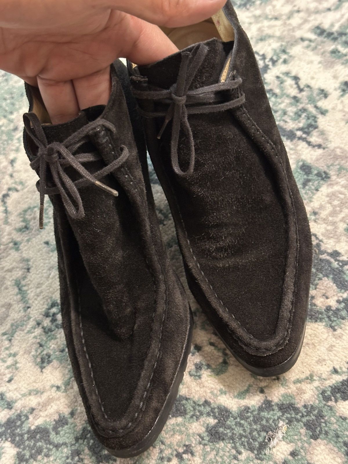 Gucci Gucci Made in Italy Black Suede Leather Ankle Boots Size US 5.5 / IT 35.5 - 12 Thumbnail