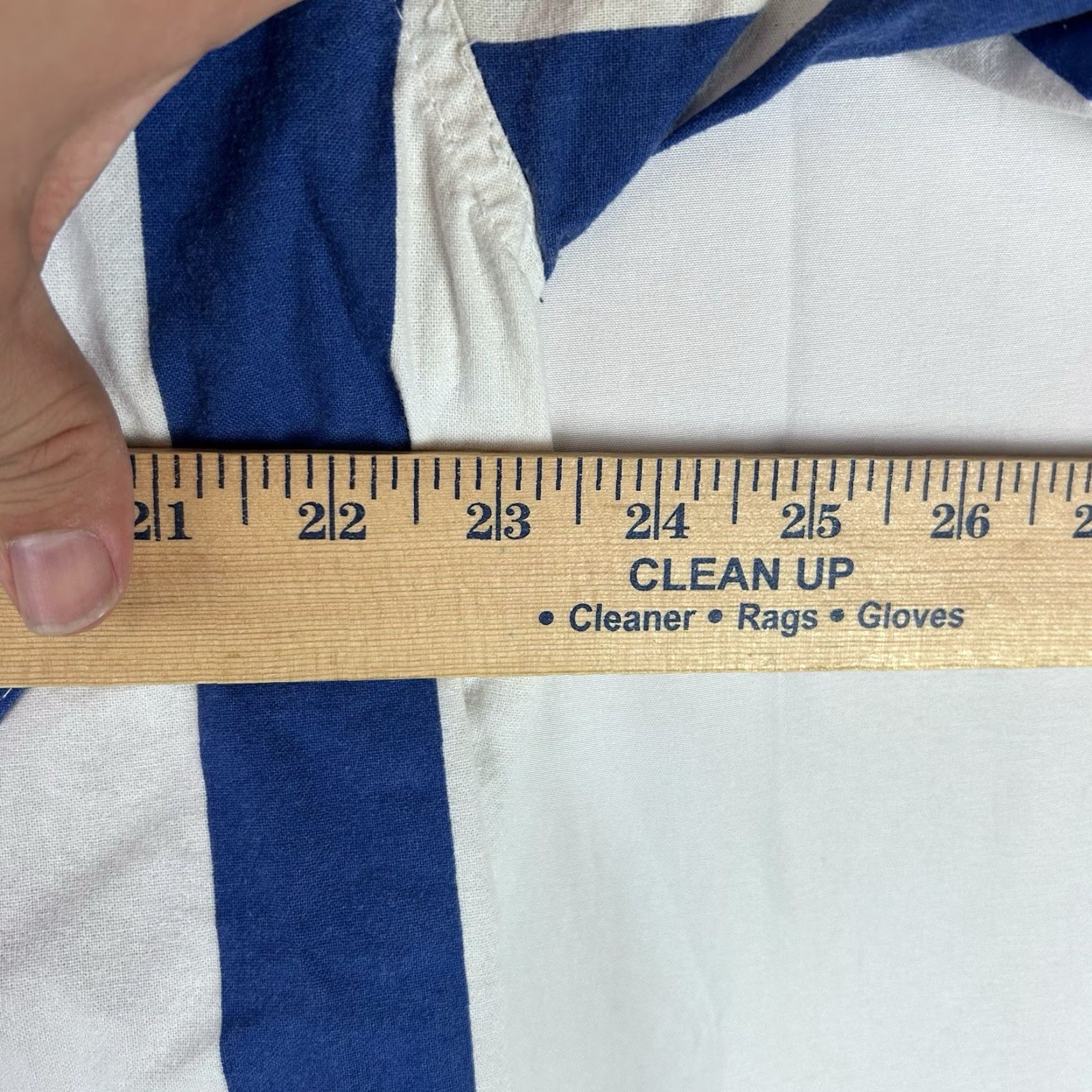 Chubbies Chubbies The Nutter Shirt Mens XL Short Sleeve Button-Up Blue White Striped Size US XL / EU 56 / 4 - 7 Thumbnail