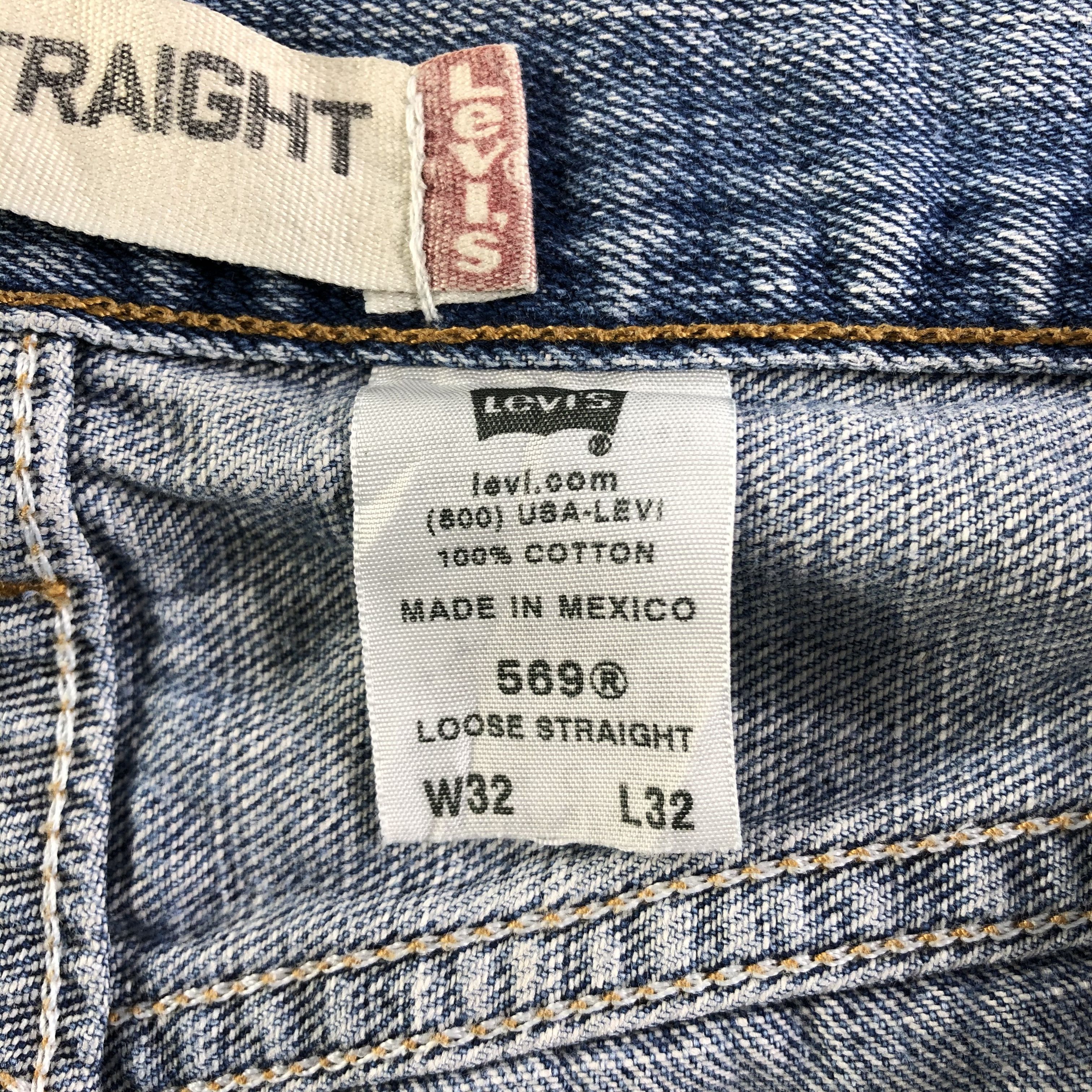 Levi's Vintage Blue Wash Levis 569 Jeans-J3395 Size US 33 - 10 Thumbnail