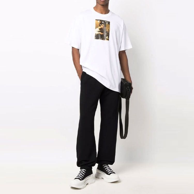 Off-White White Caravaggio Boy Oversized T-shirt Size US XS / EU 42 / 0 - 3 Thumbnail